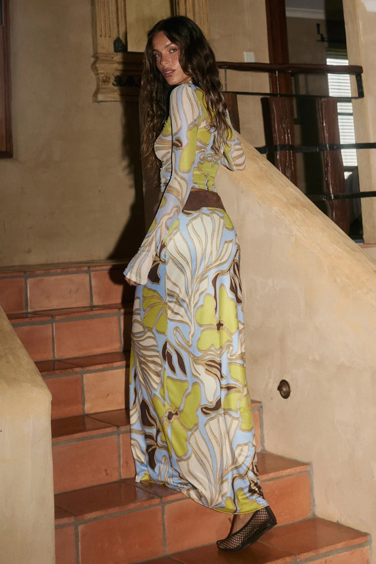 Daria Low Waisted Maxi Skirt