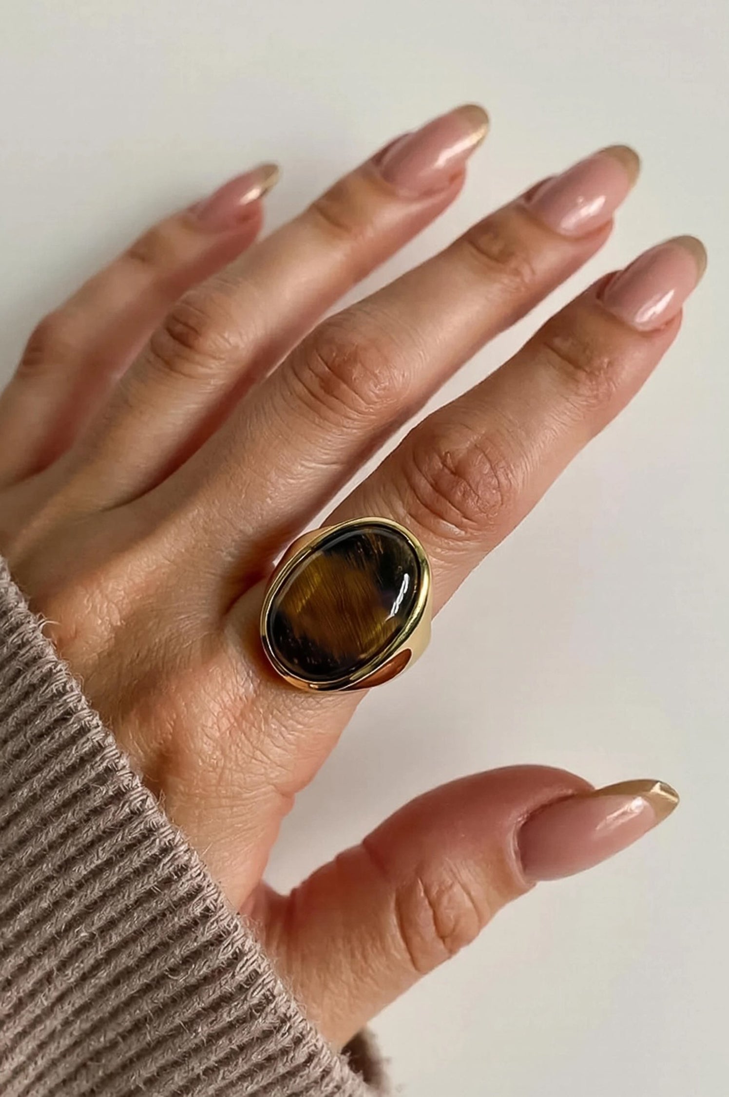 LULA VINTAGE NATURAL STONE STATEMENT RING
