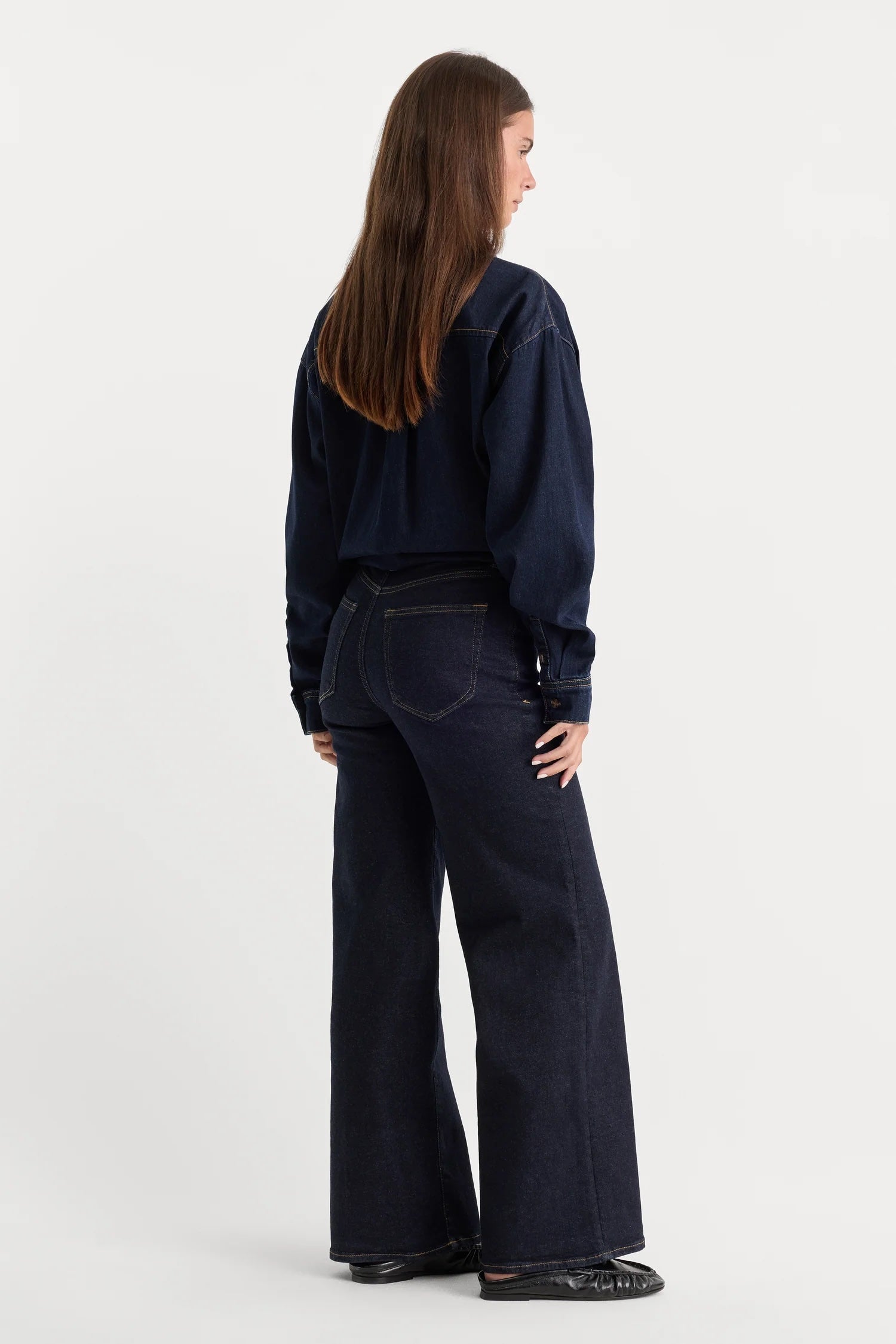 ALWAYS FITS SLIM PALAZZO JEANS
