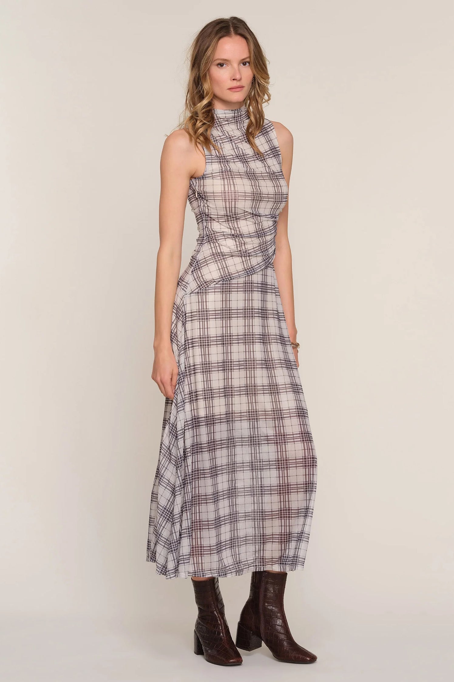 WARREN PLAID DRESS
