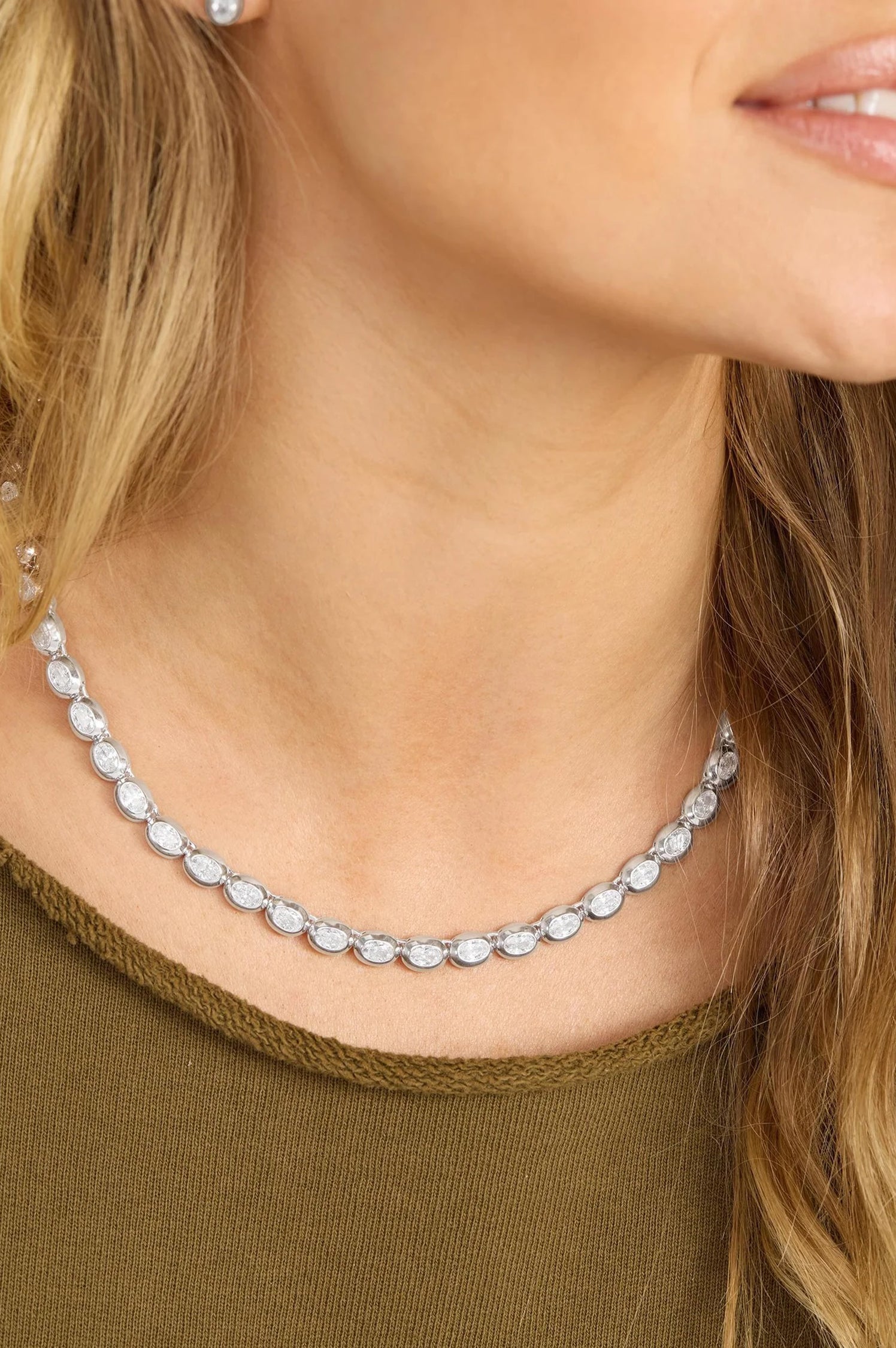 SHE'S A BOSS TENNIS NECKLACE