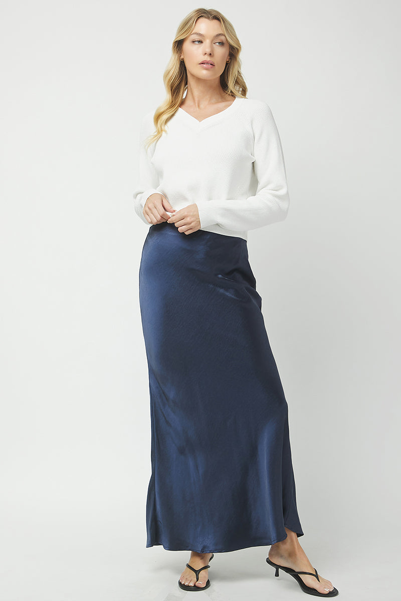 MERRITT SATIN SKIRT