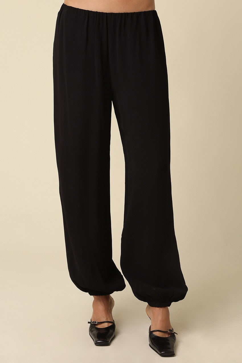 DAISY WIDE LEG BUBBLE HEM PANTS