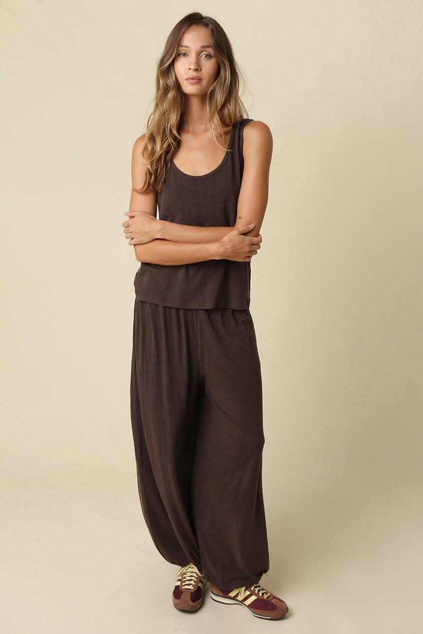 ELIZA GATHERED HEM LOUNGE PANTS
