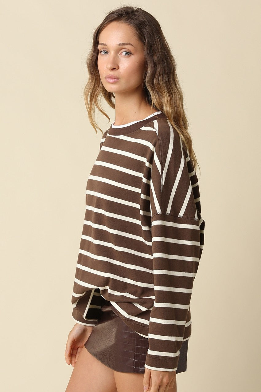HAILEY RELAXED STRIPE TOP