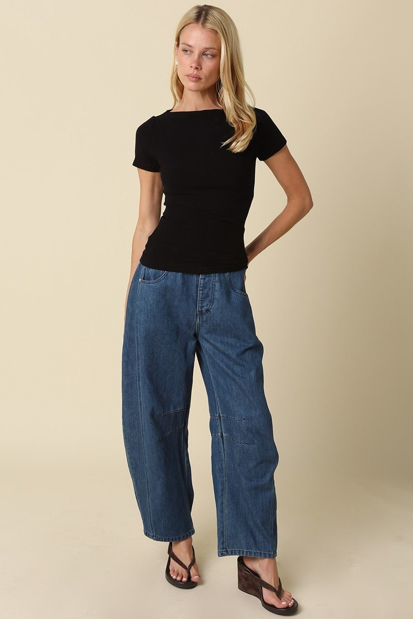 KRISTIN ESSENTIAL KNIT TOP