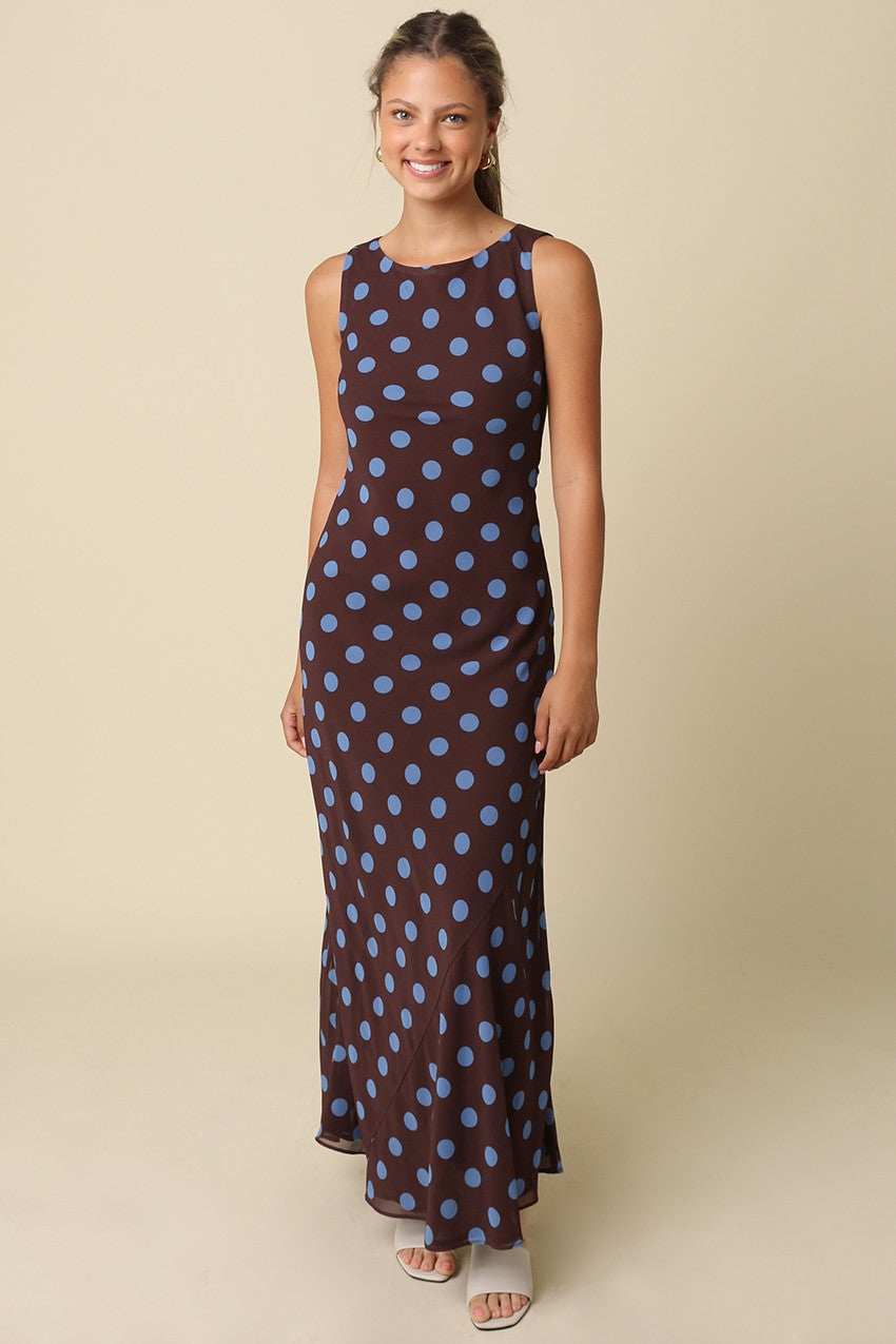 Miley Polka Dot Maxi Dress