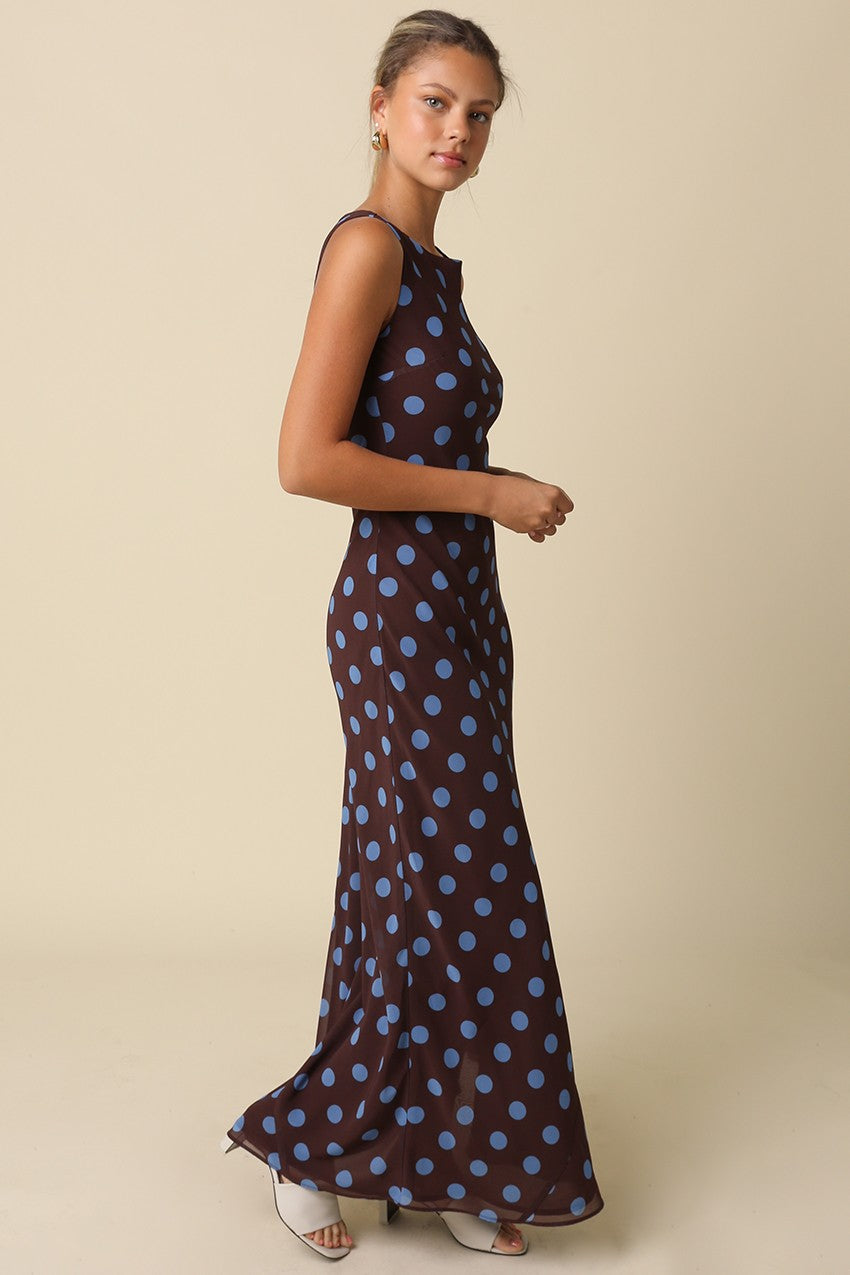 Miley Polka Dot Maxi Dress