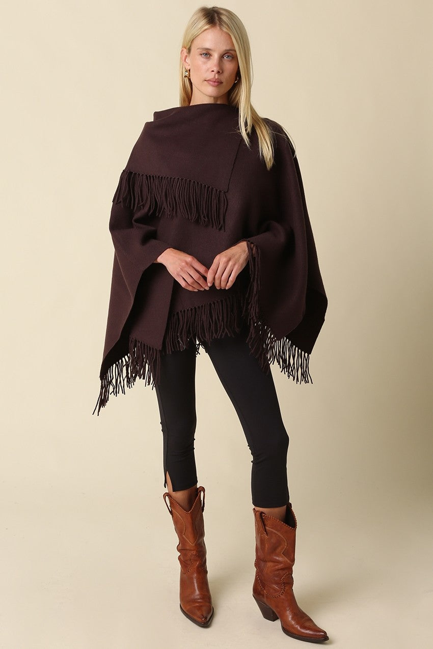 SOPHIE FRINGE PONCHO