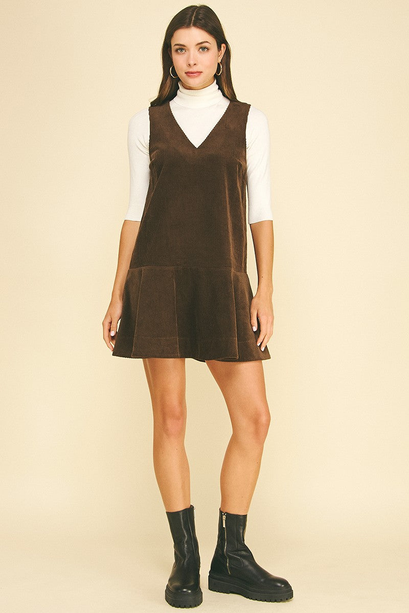 Camille Corduroy Mini Dress