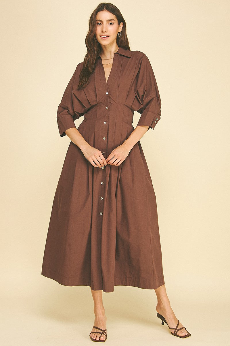 Margot Button Down Dress