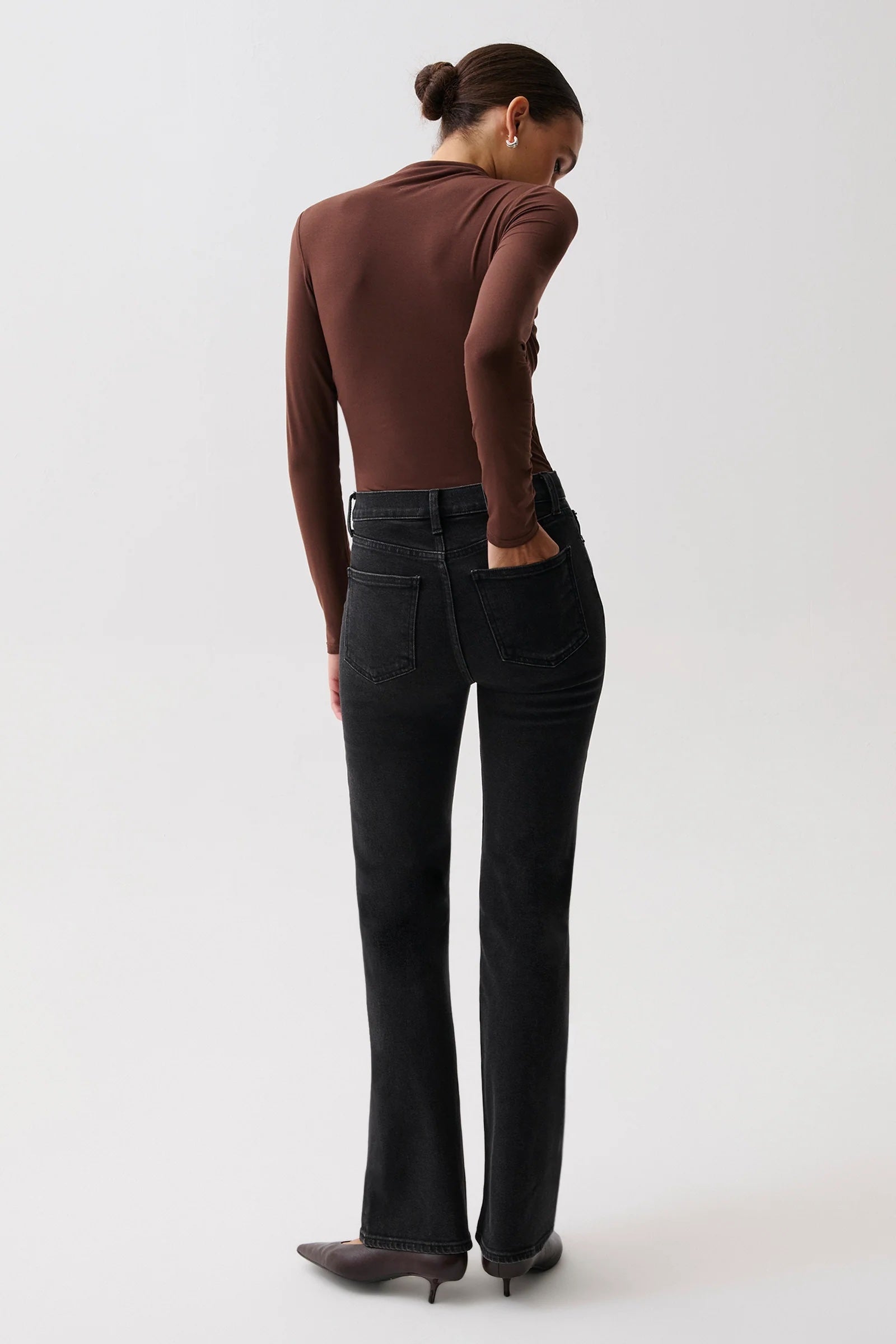 EVIE HIGH RISE SLIM BOOT ~ JETSET