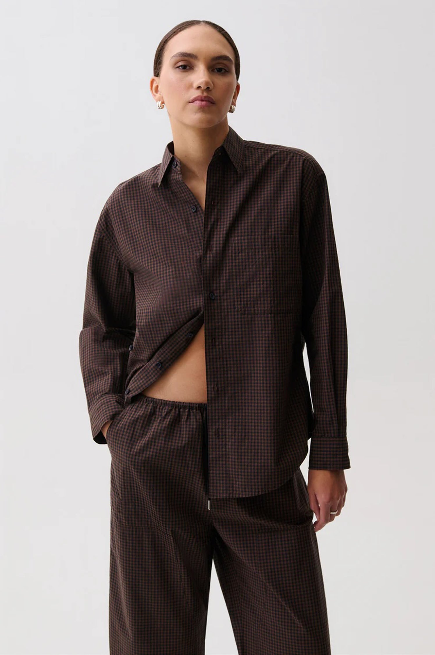 Mila Button Down Wrap Top