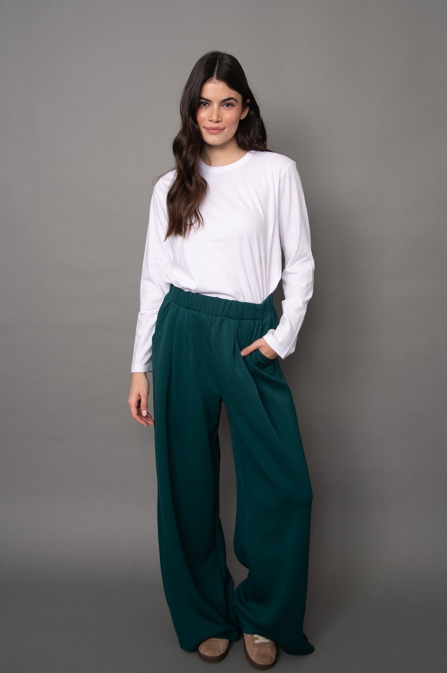Pascal Soft Knit Wide Leg Pants
