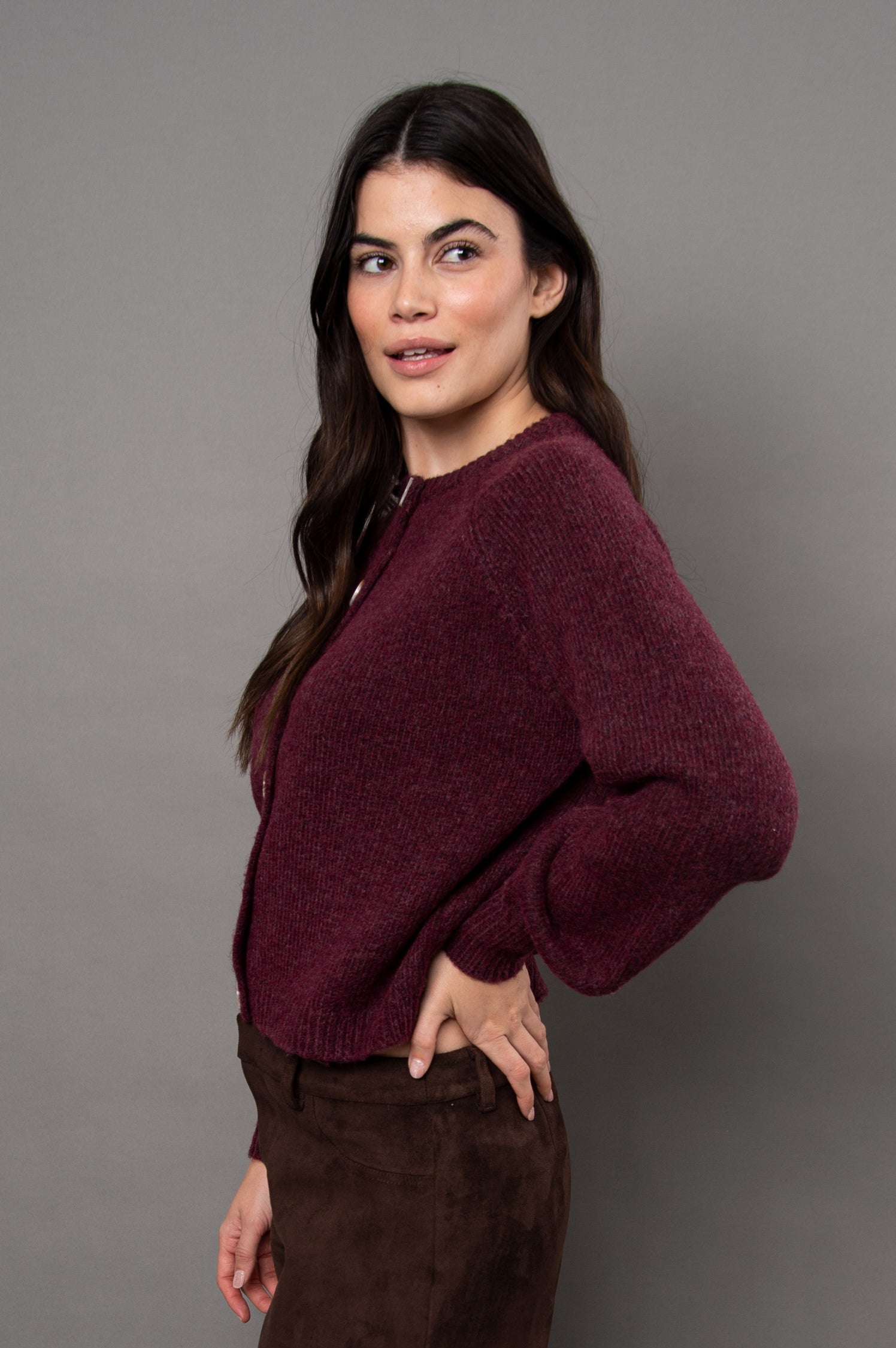 RADA BUTTON FRONT CARDIGAN
