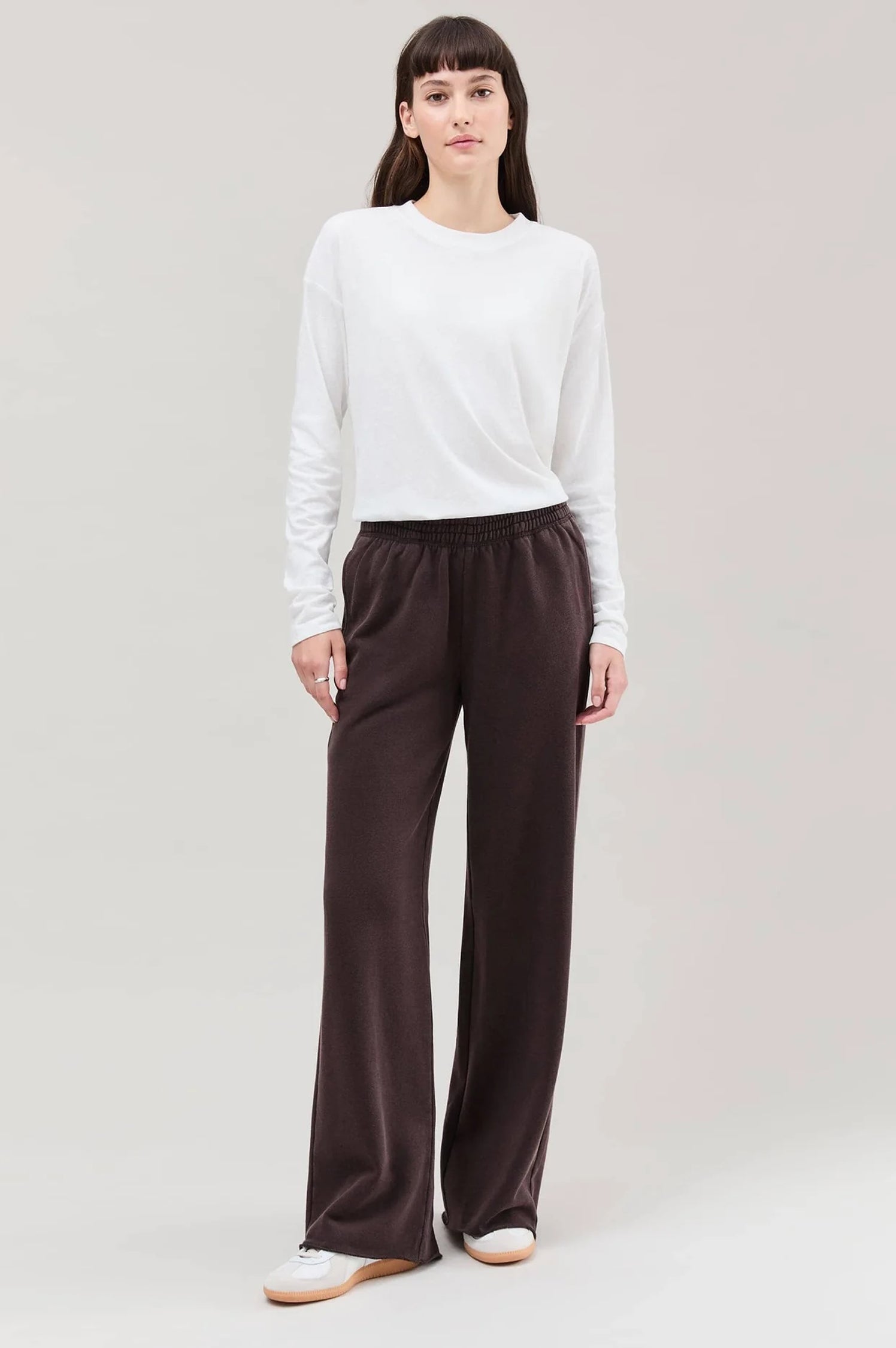 RECYCLED FLEECE WIDE LEG PANT