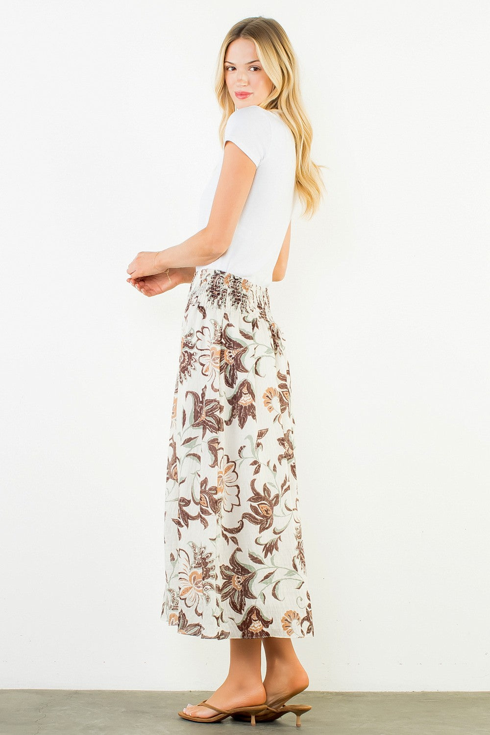 Sabrina Floral Midi Skirt