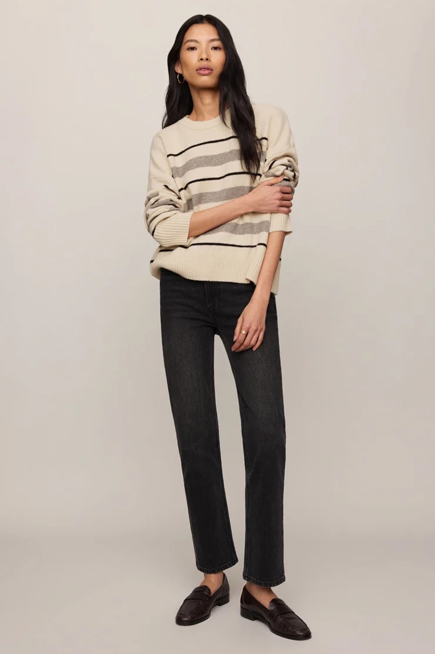 CIRRUS STRIPE SWEATER