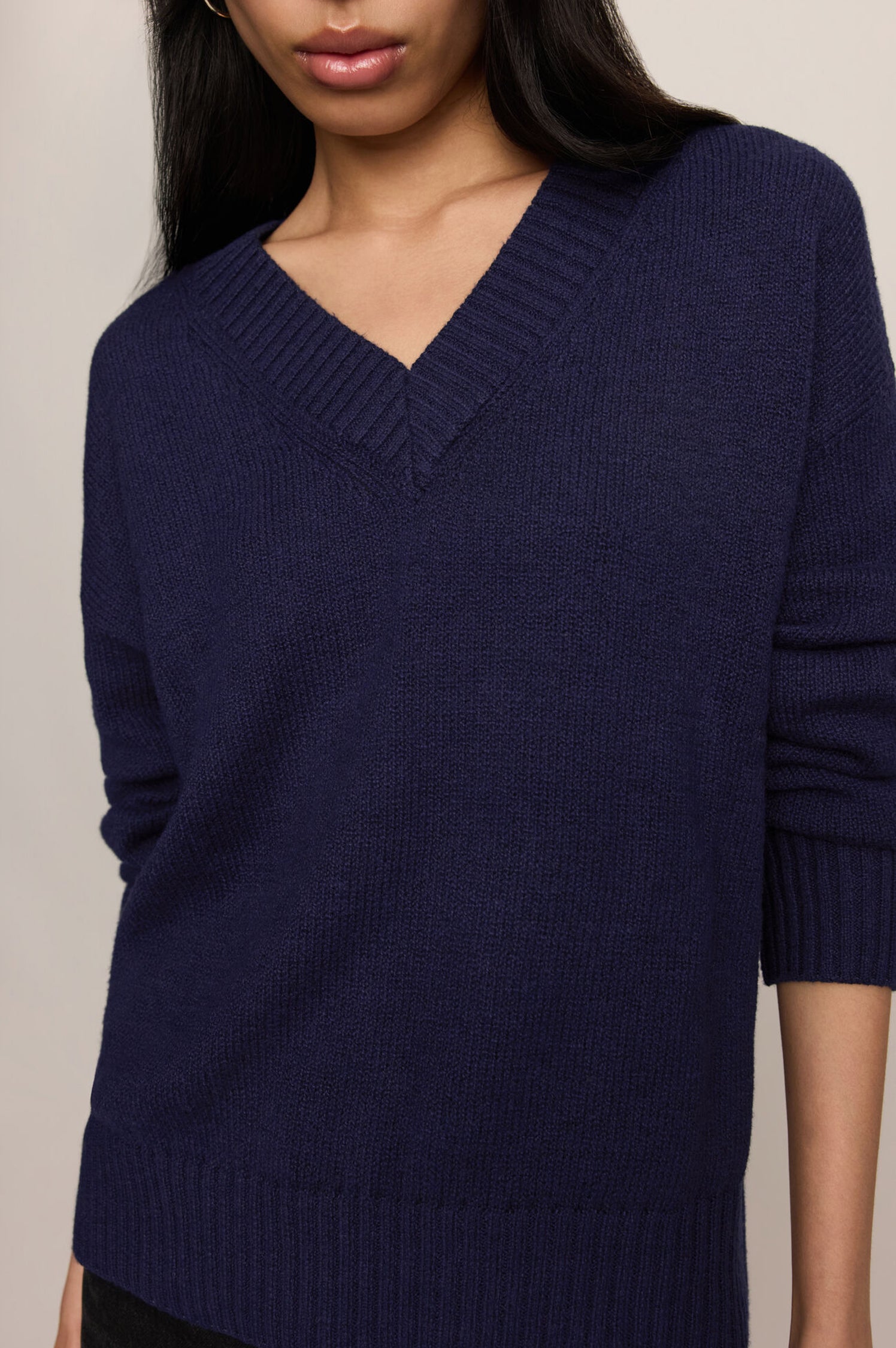 CLOUD SPUN V-NECK SWEATER