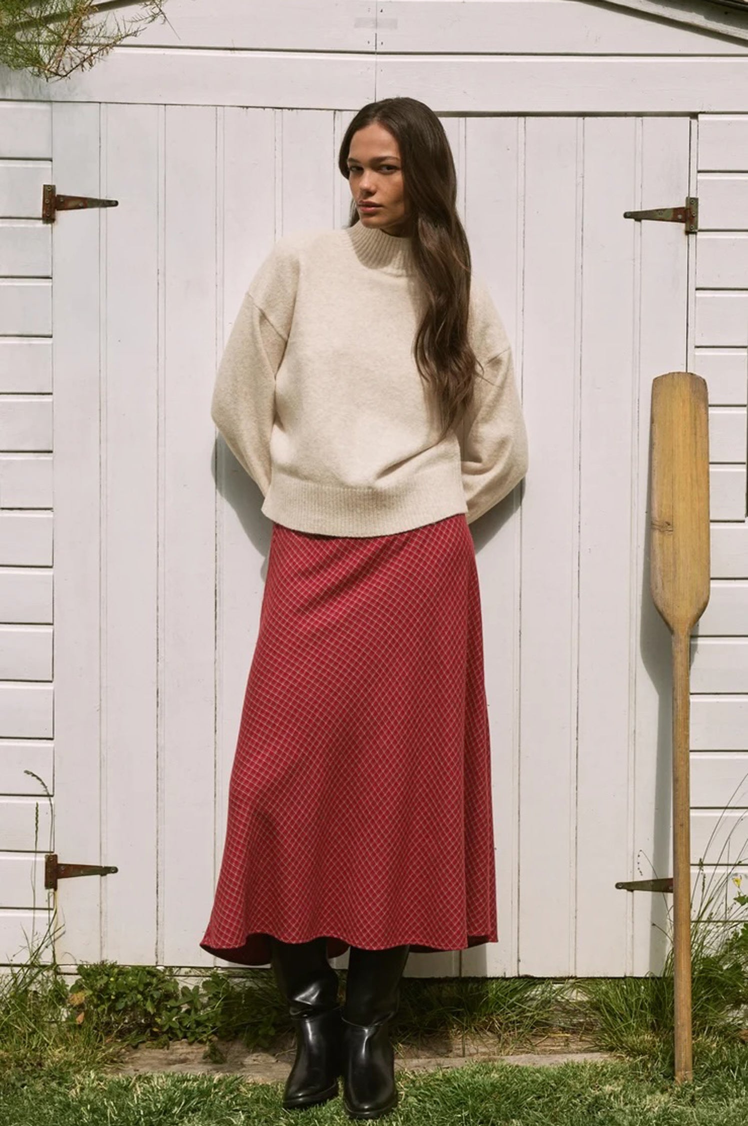 CRESTVIEW PLAID SKIRT