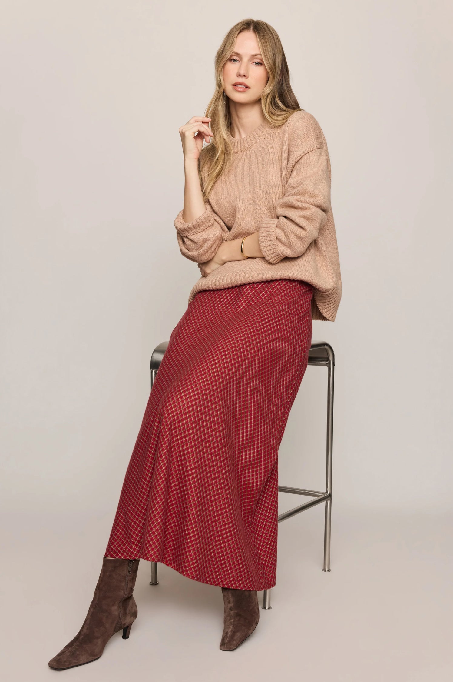 CRESTVIEW PLAID SKIRT