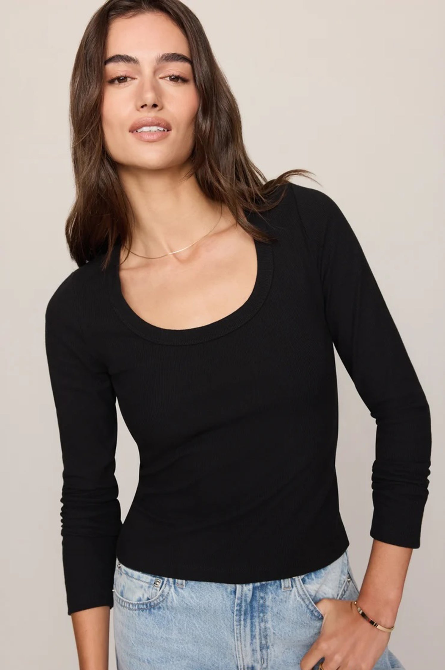GREYSON SCOOP LS TEE