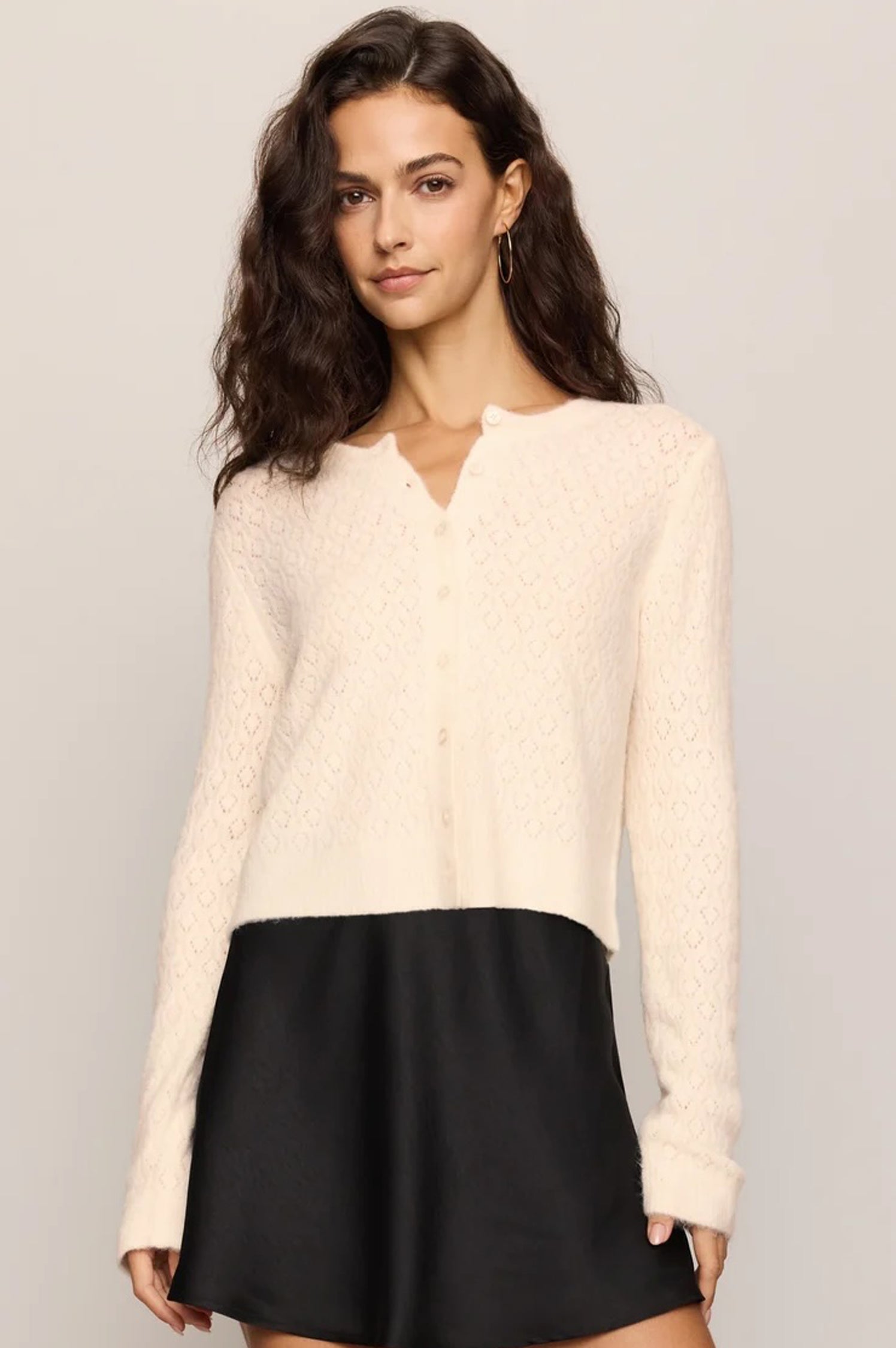 MEDINA OPEN KNIT CARDIGAN
