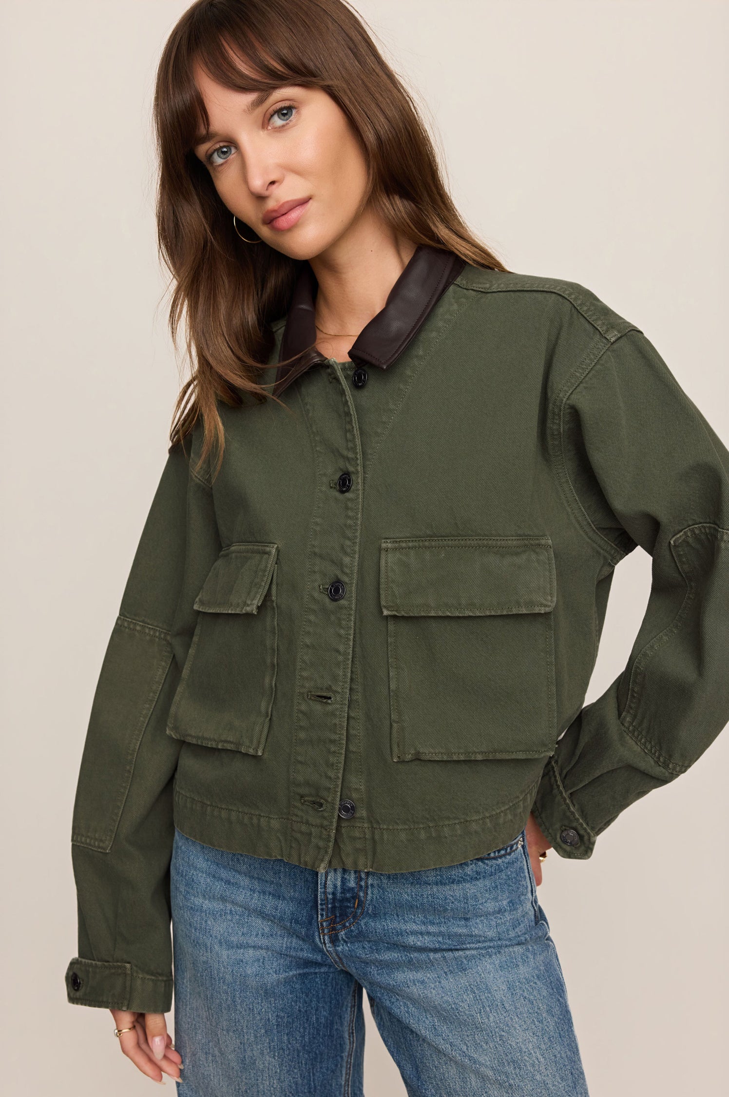 REY CROPPED CHORE JACKET