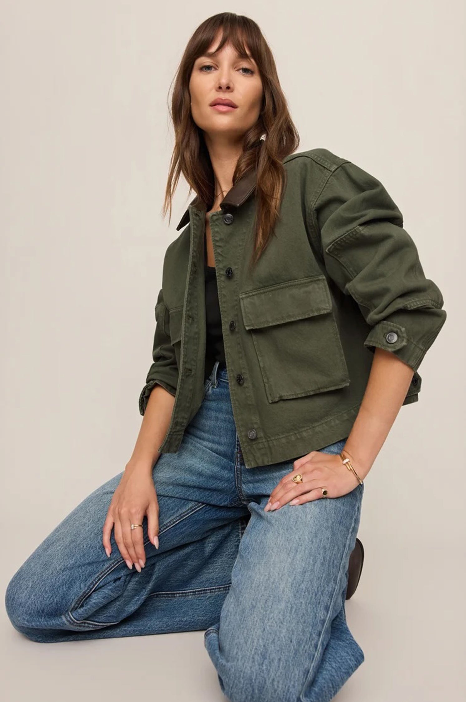 REY CROPPED CHORE JACKET