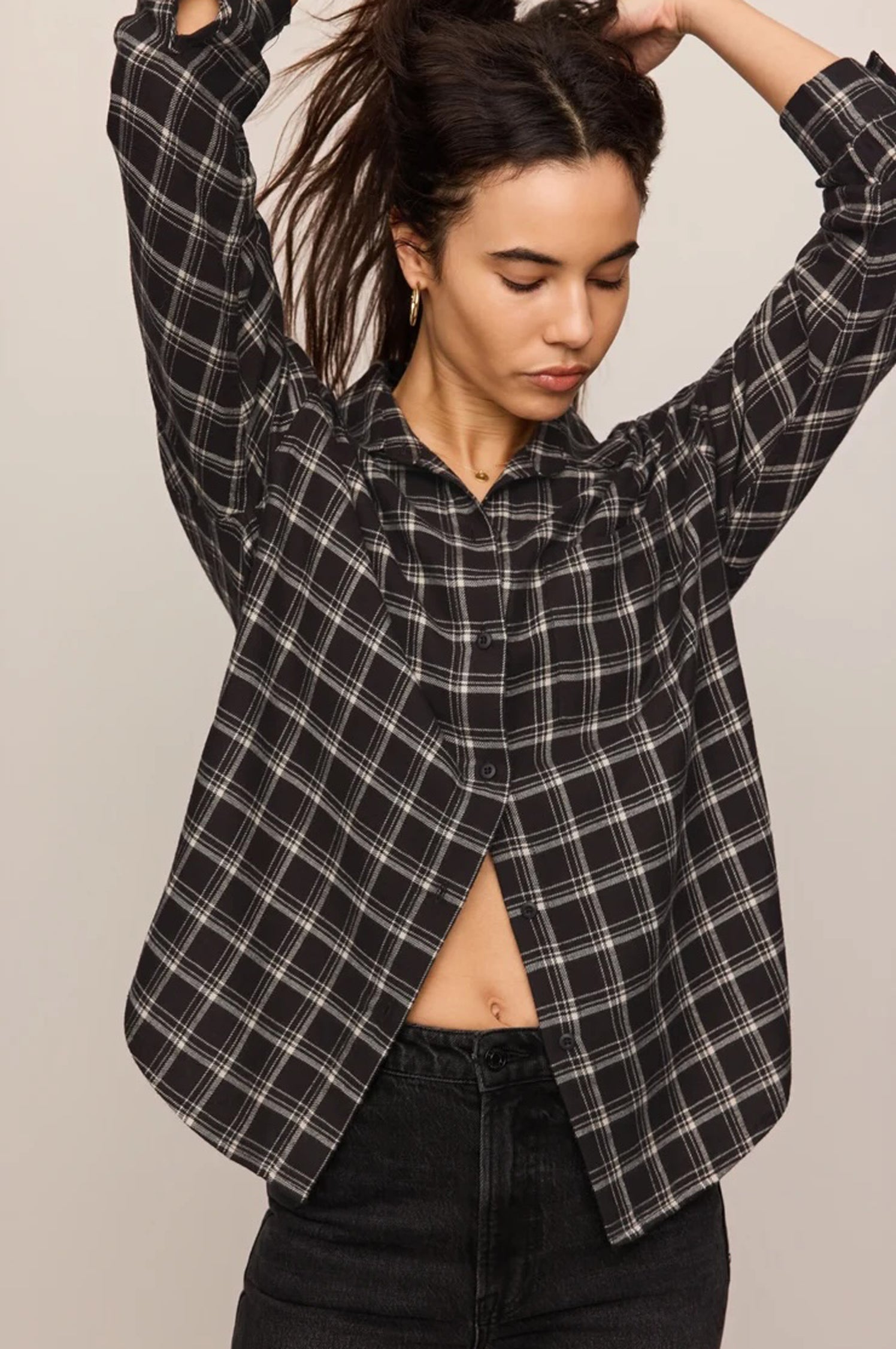 River Plaid Button Up