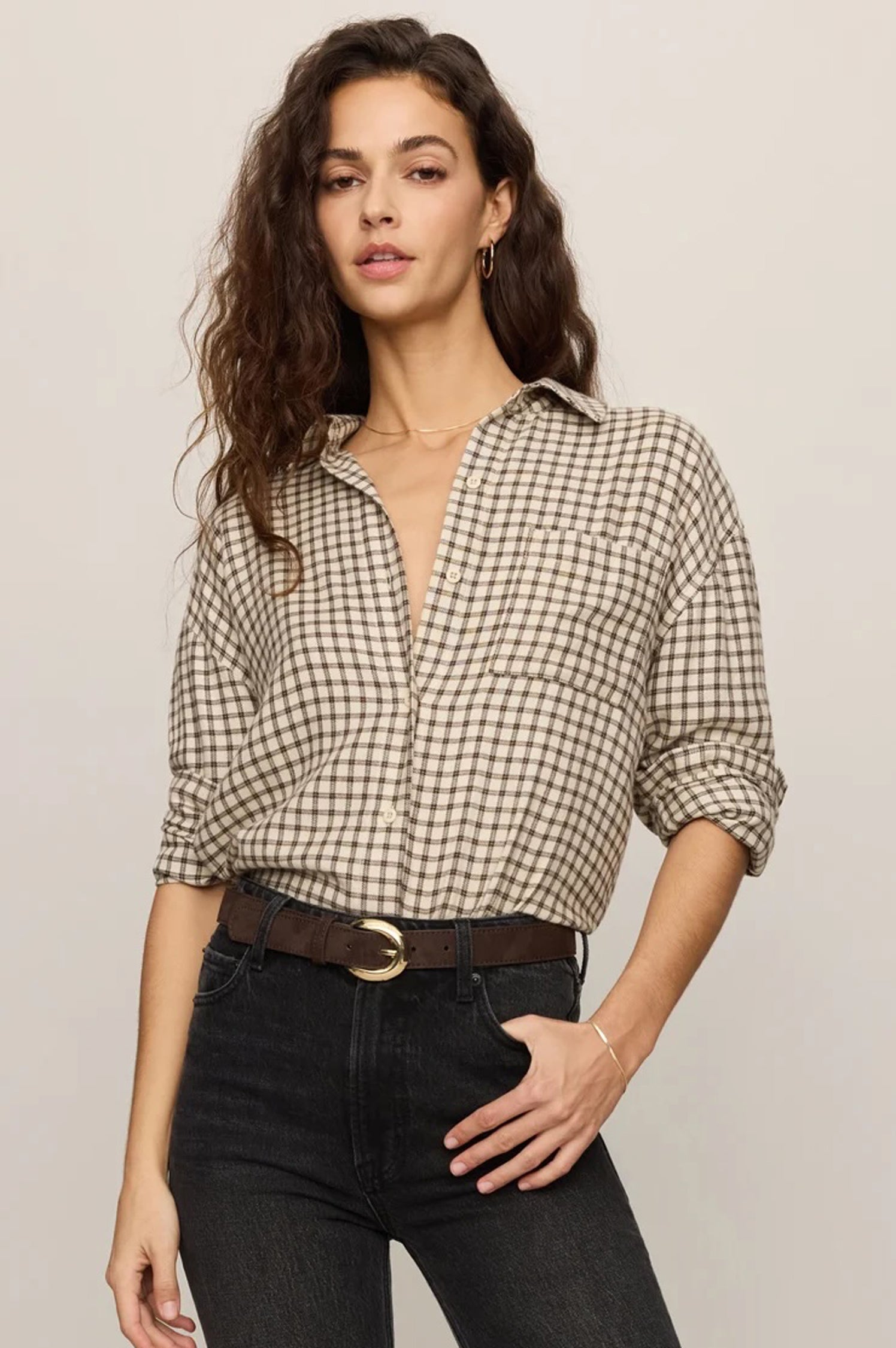 River Plaid Button Up