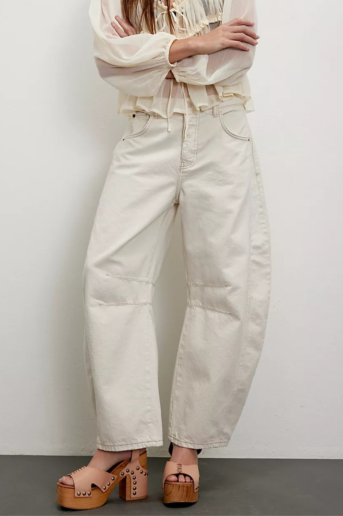 Good Luck Mid-Rise Barrel Jeans