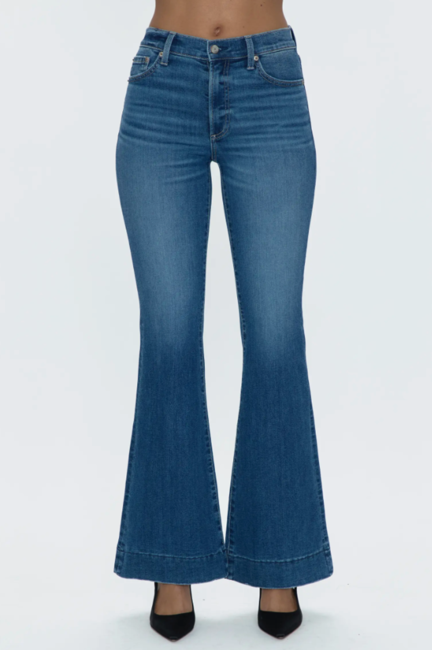 Kinsley Mid Rise Ultra Flare Jean - Avenue
