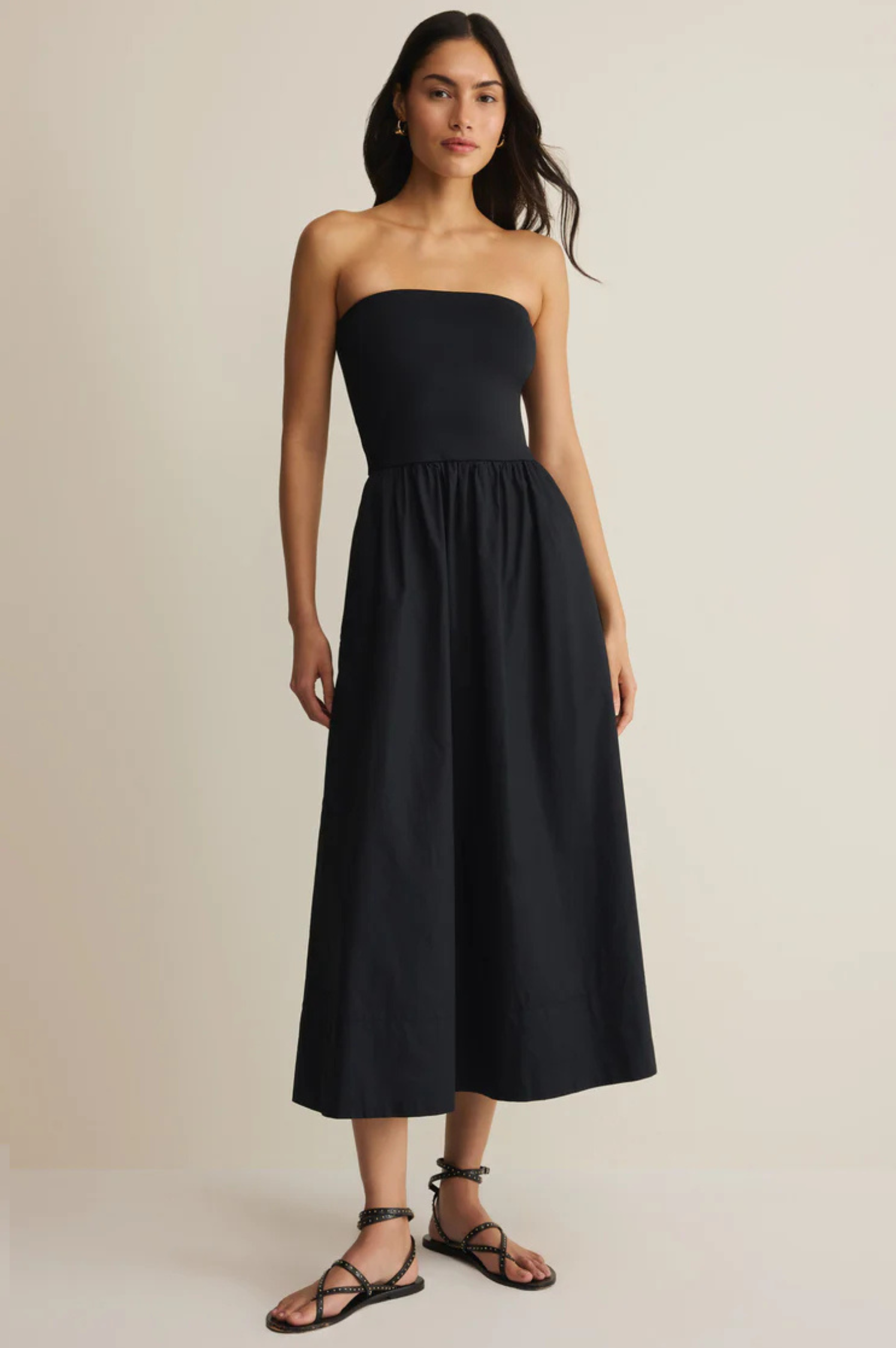 Sunsought Strapless Midi Dress