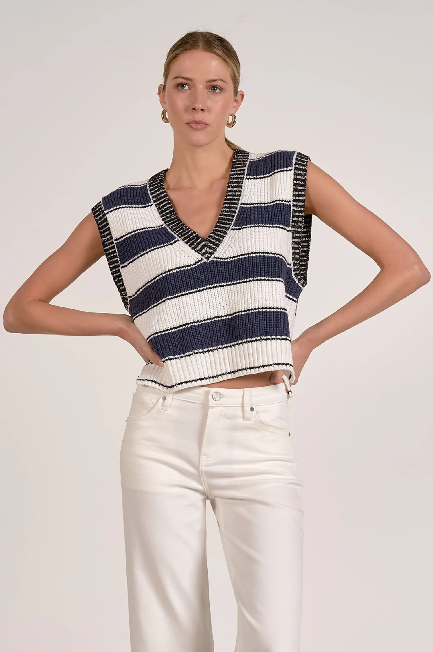 Slate Sleeveless Sweater