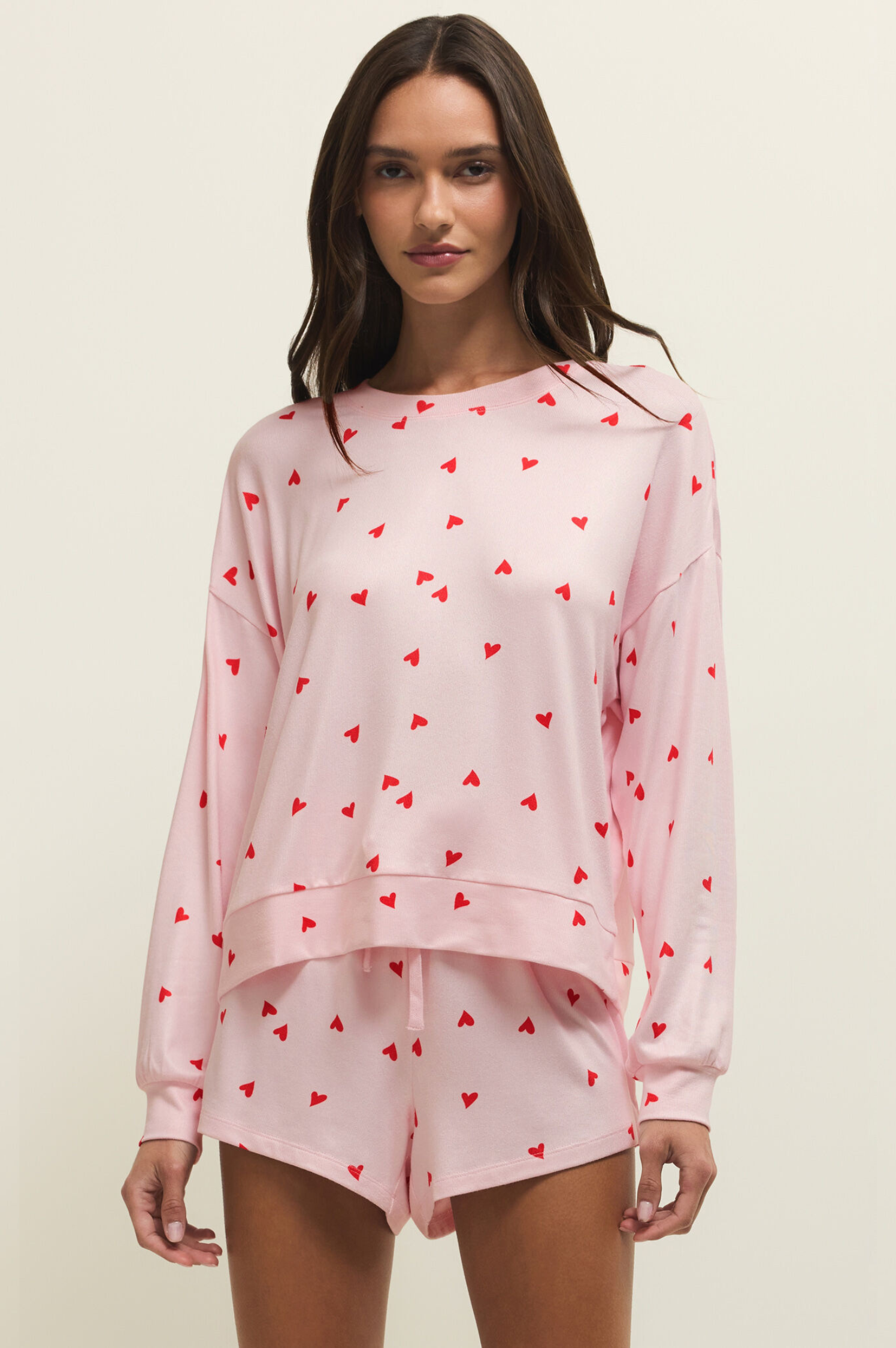 Mira Heart Long Sleeve Top
