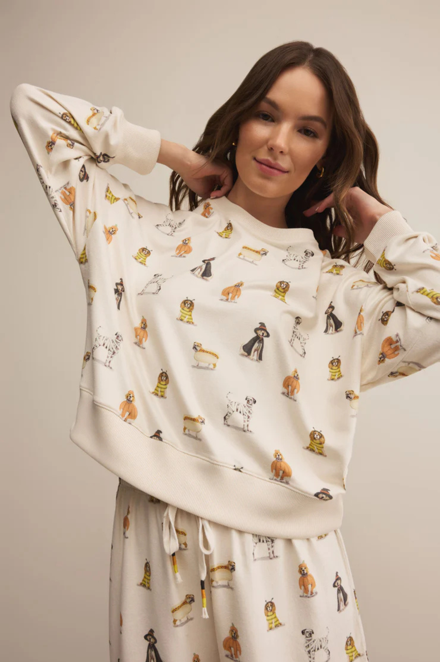 Elle Pup Long Sleeve Top