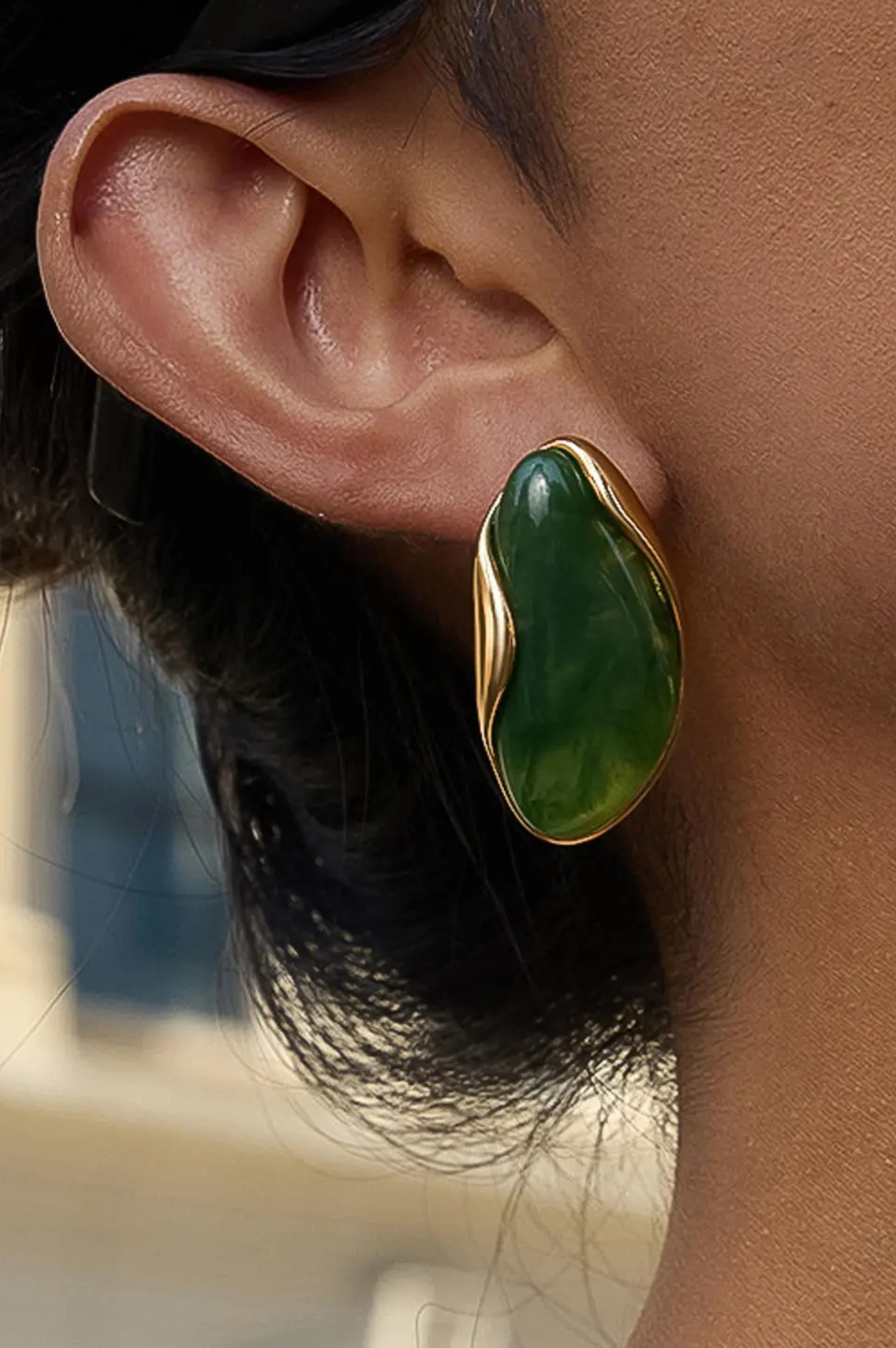 Maélie Resin Drop Earrings