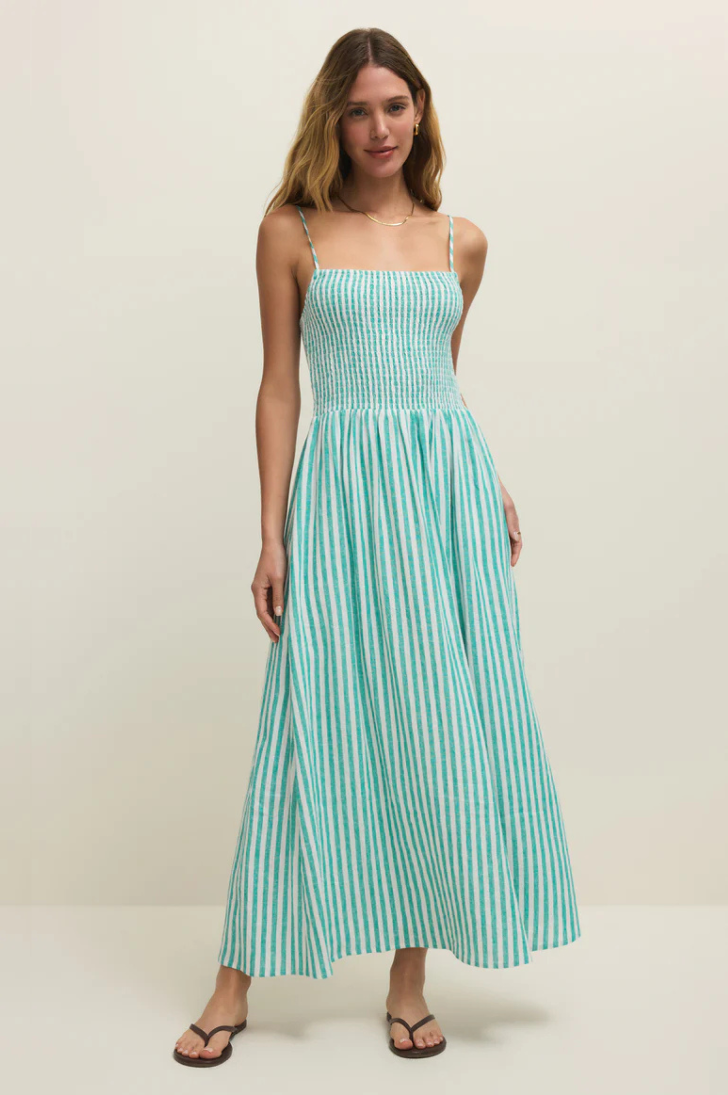Bayside Linen Maxi Dress
