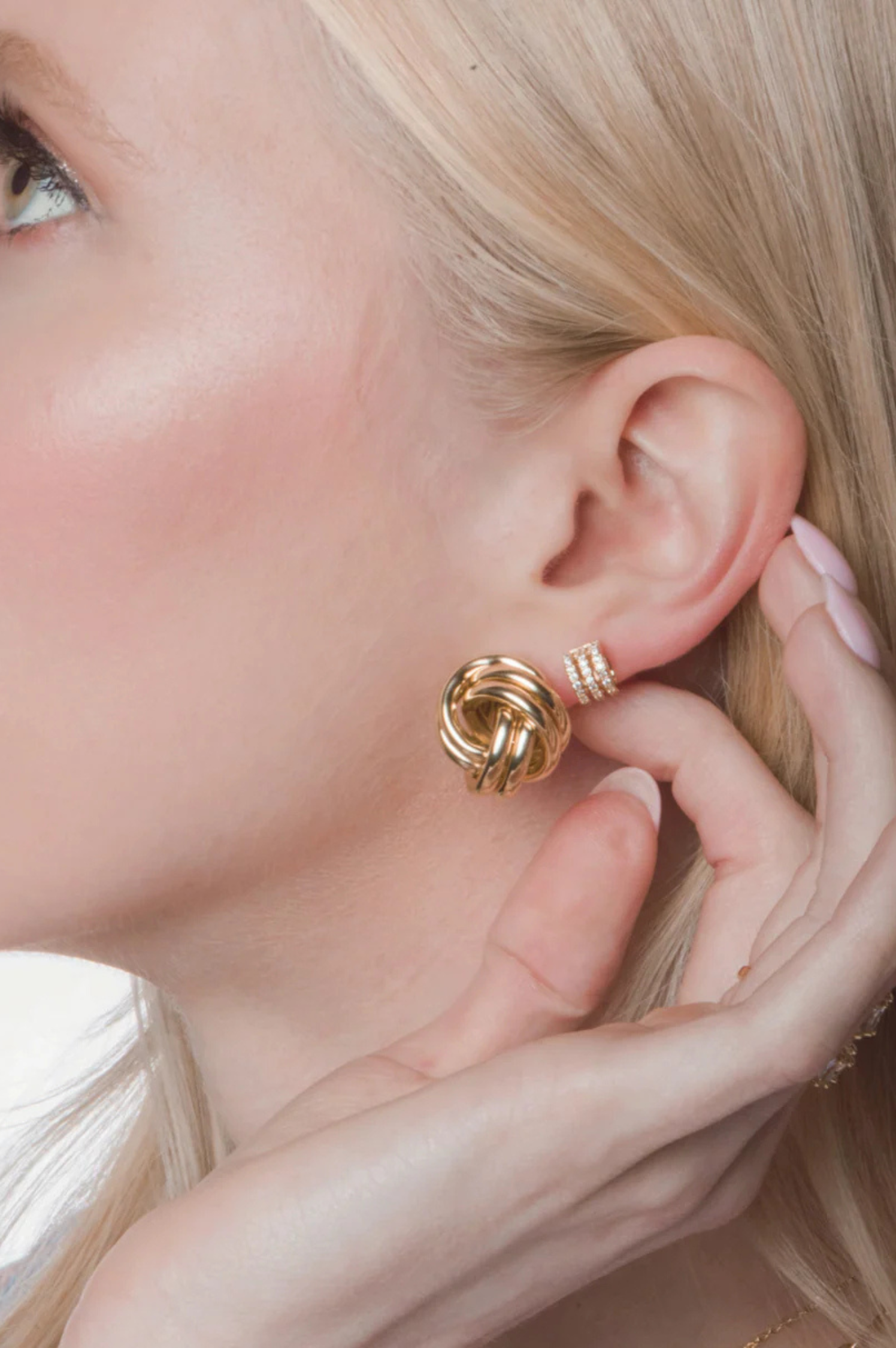 Monkey's First Knot Post Earring