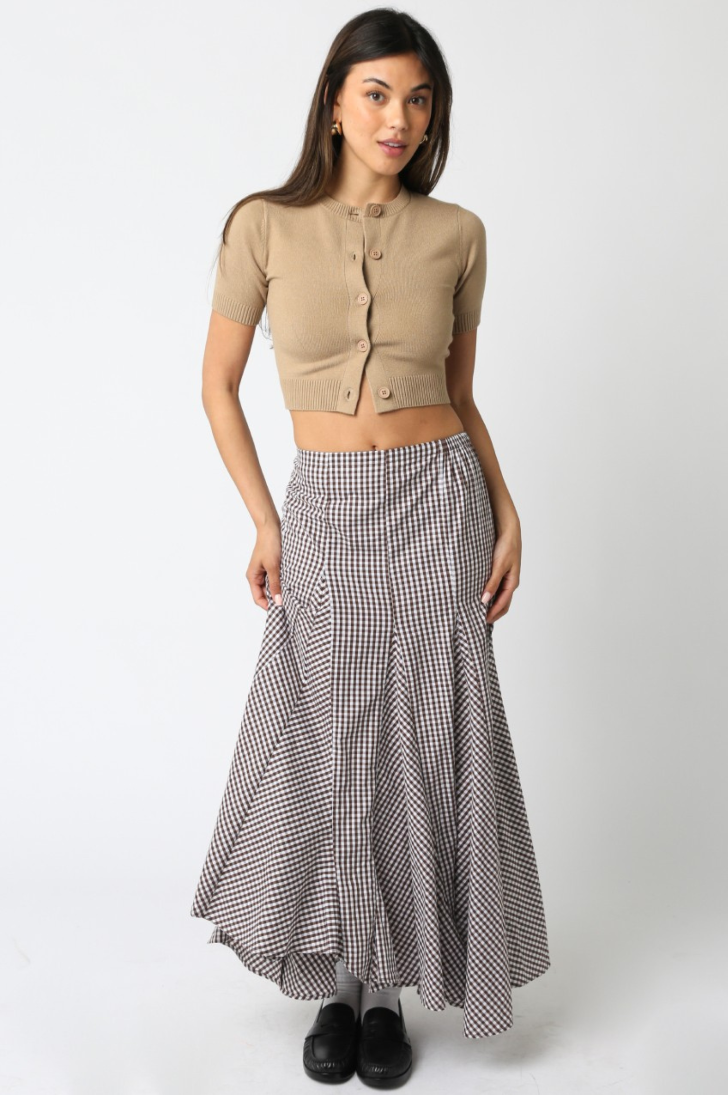 Alex Checkered Skirt