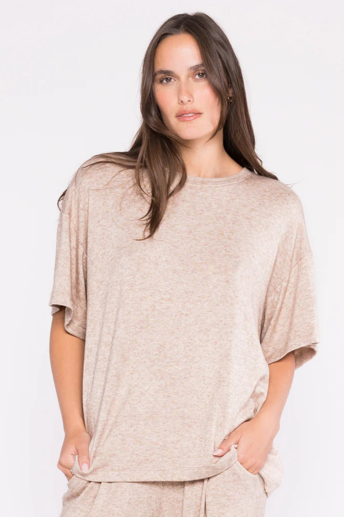 Sweater Knit Big Shirt