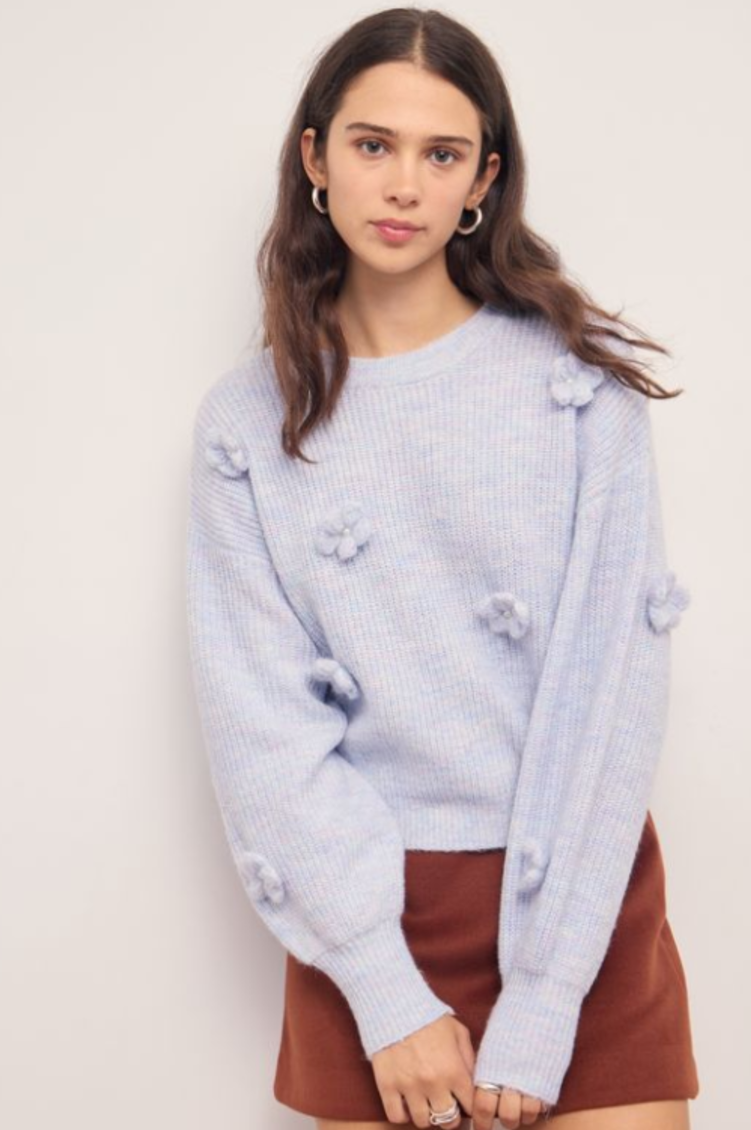 Vera Floral Applique Knit