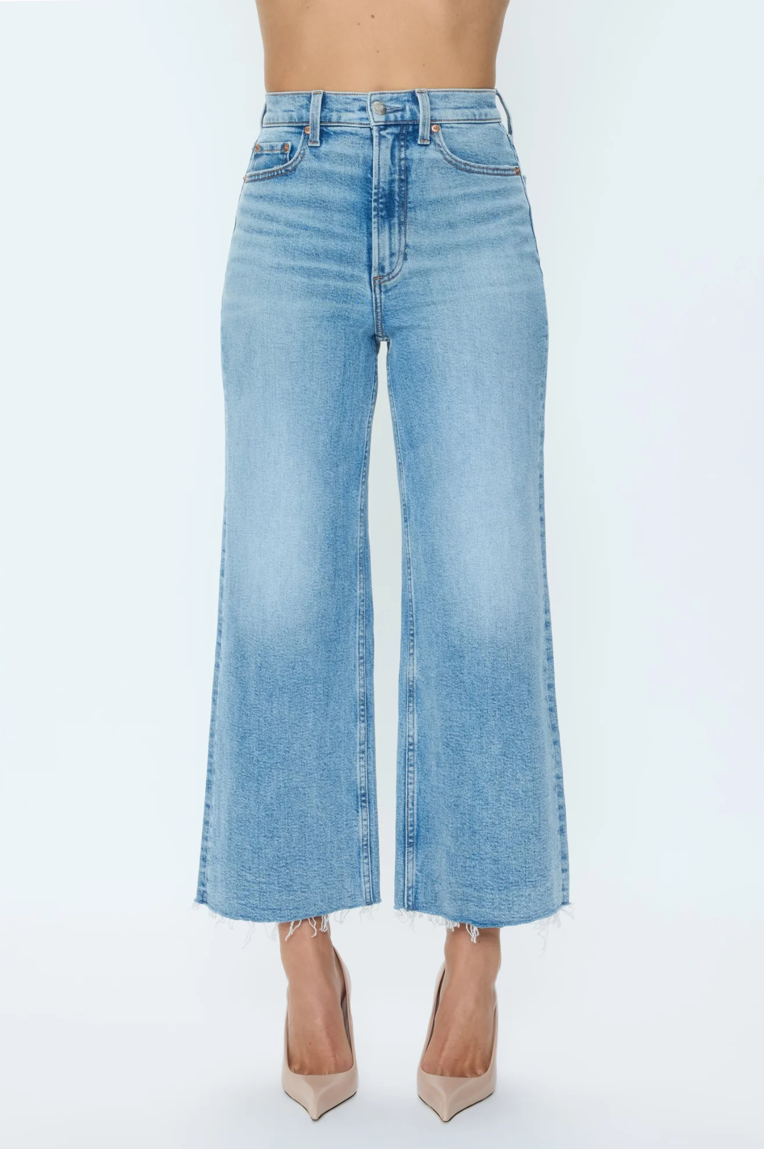 Lana Crop High Rise Ultra Wide Leg - Bistro