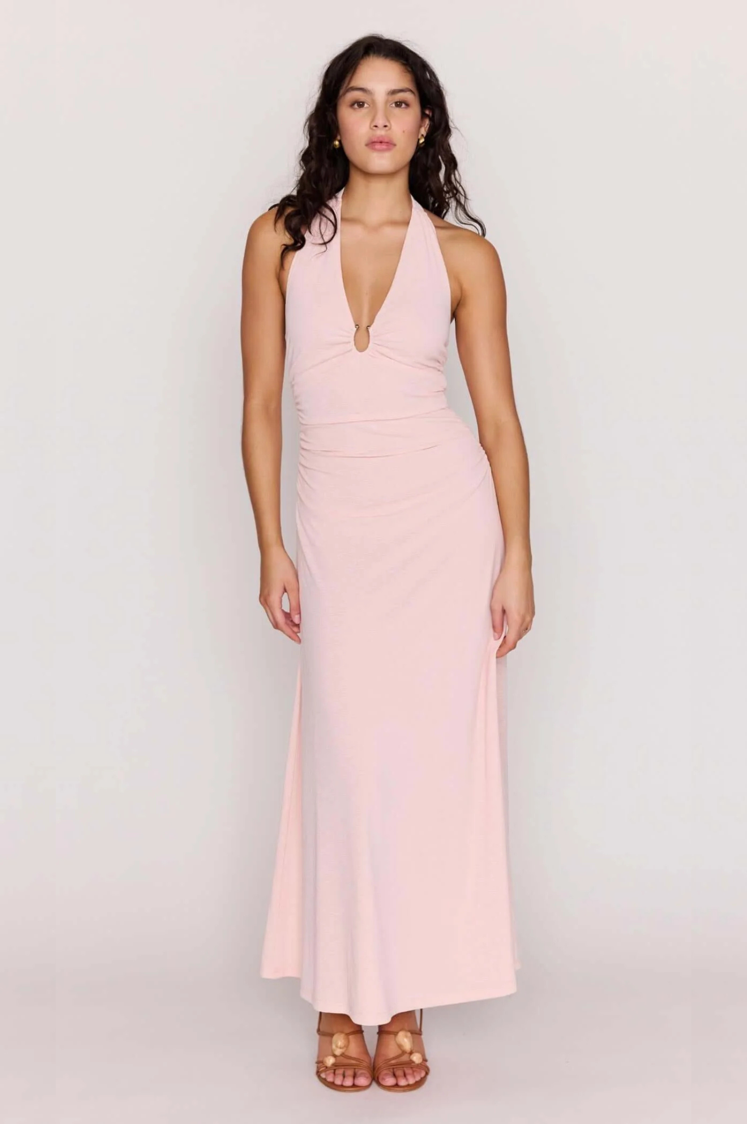 Amelia Halter Midi Dress