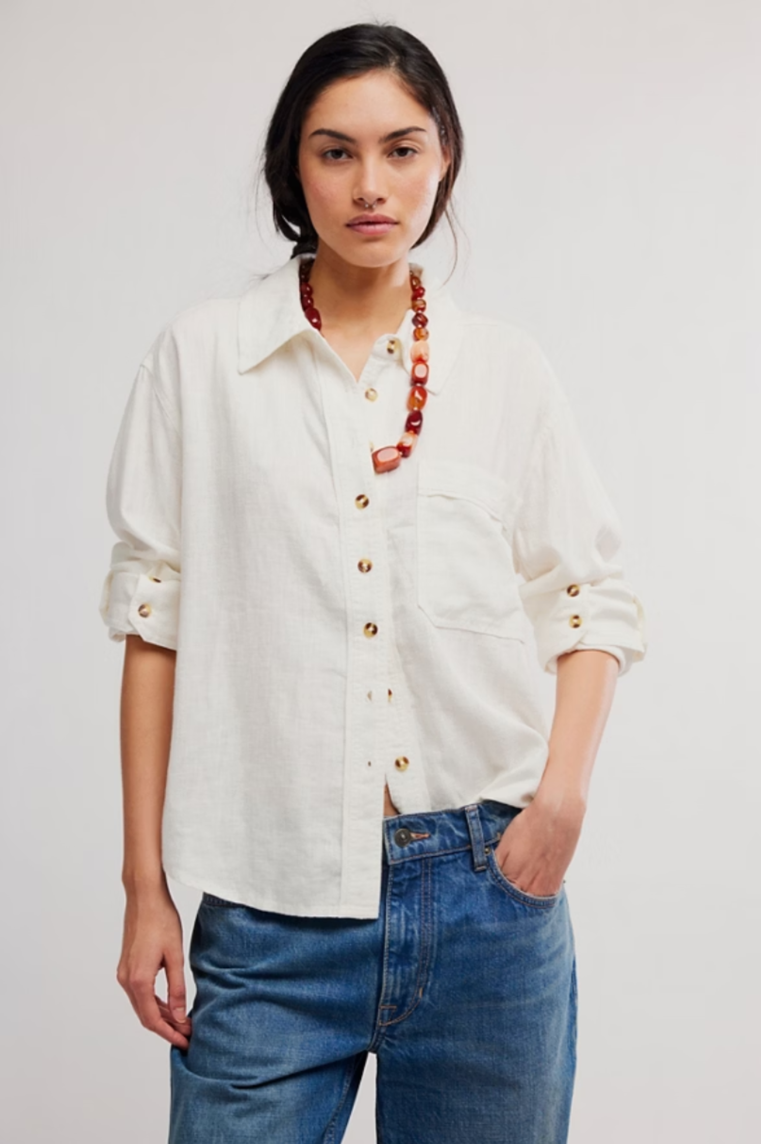 Linen Laurel Top