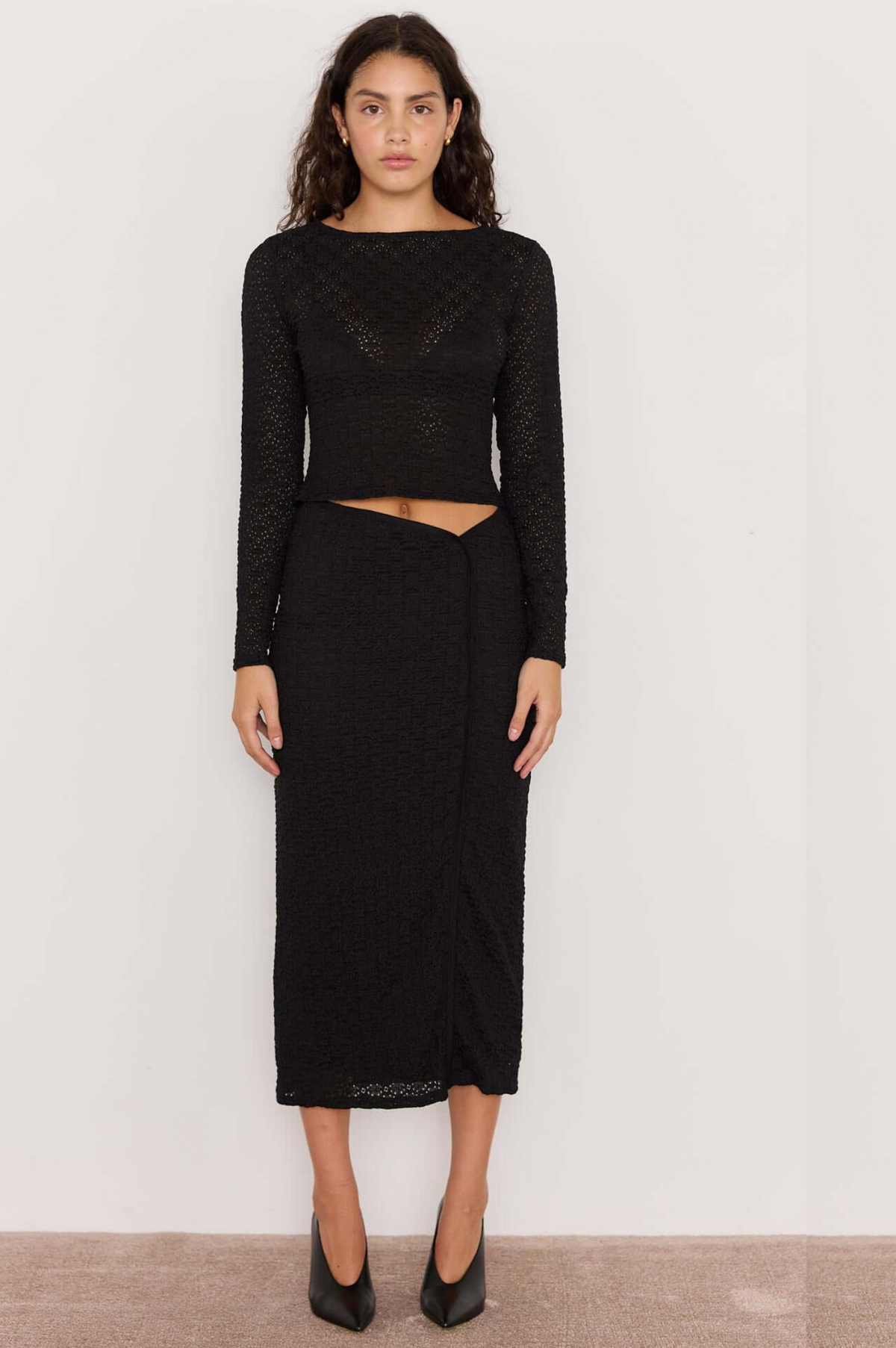 Luca Stretch Lace Skirt