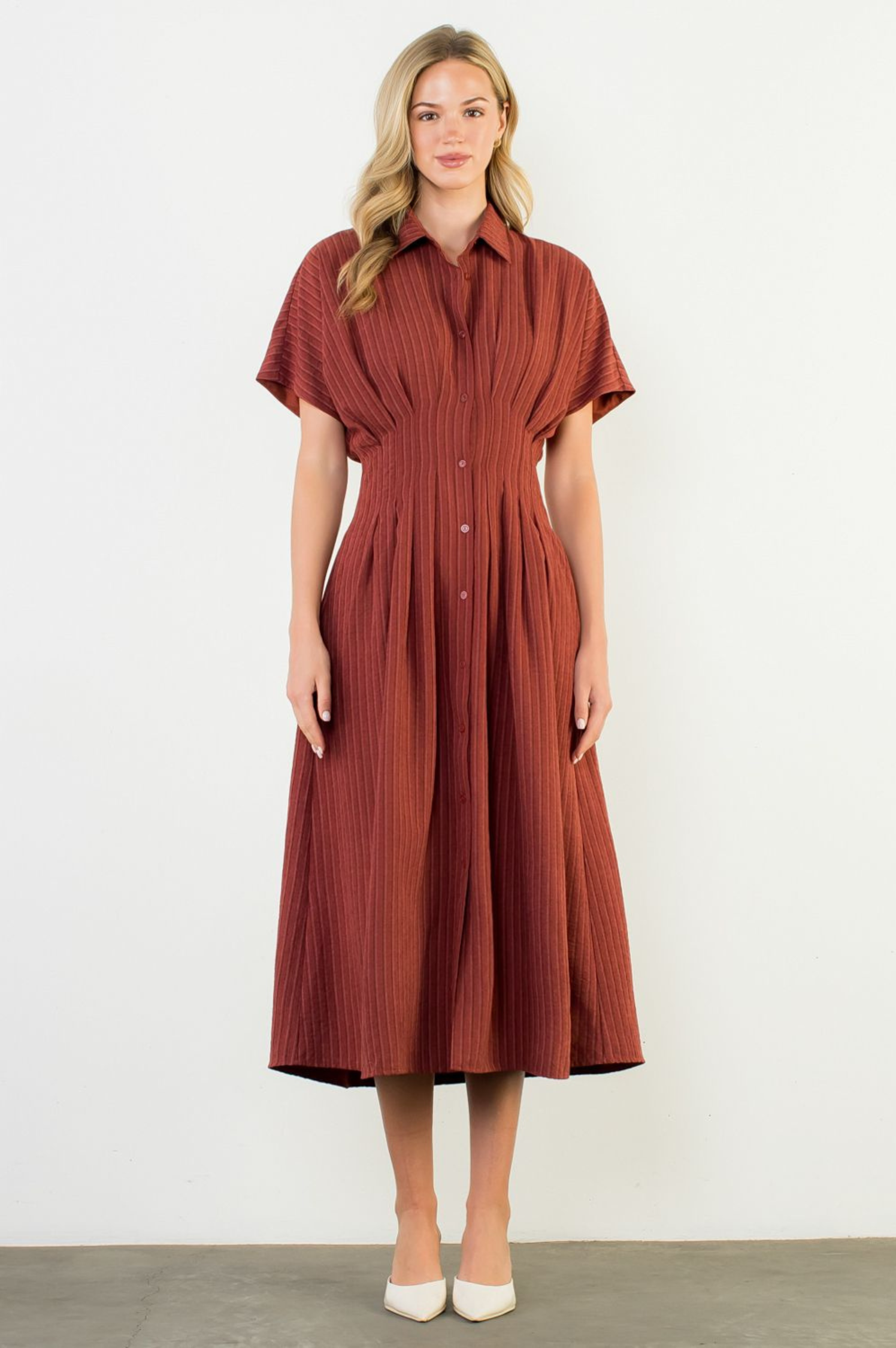 Colleen Button Front Maxi Dress