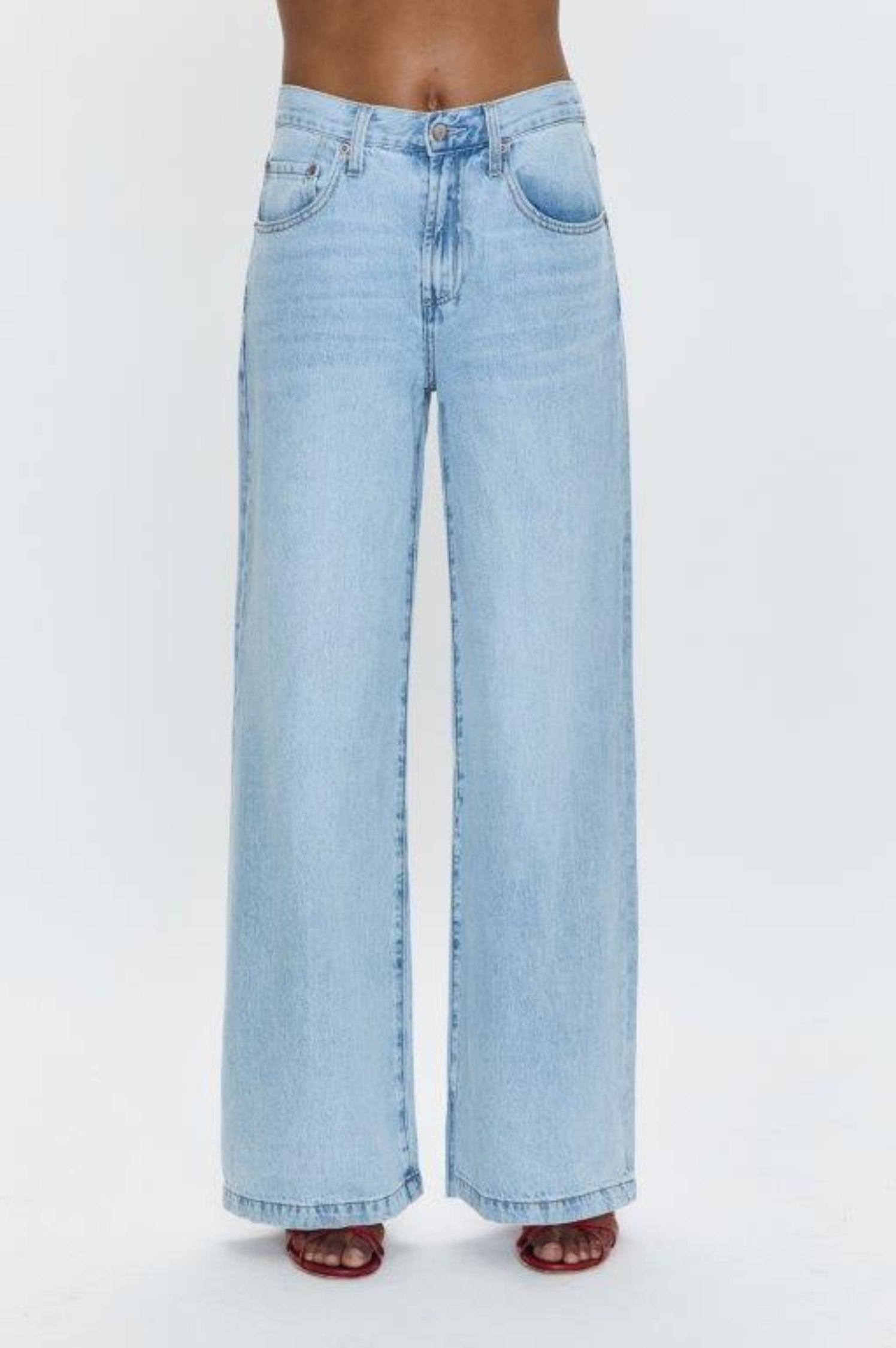 Jadyn Low Slung Palazzo Jean - Chateau