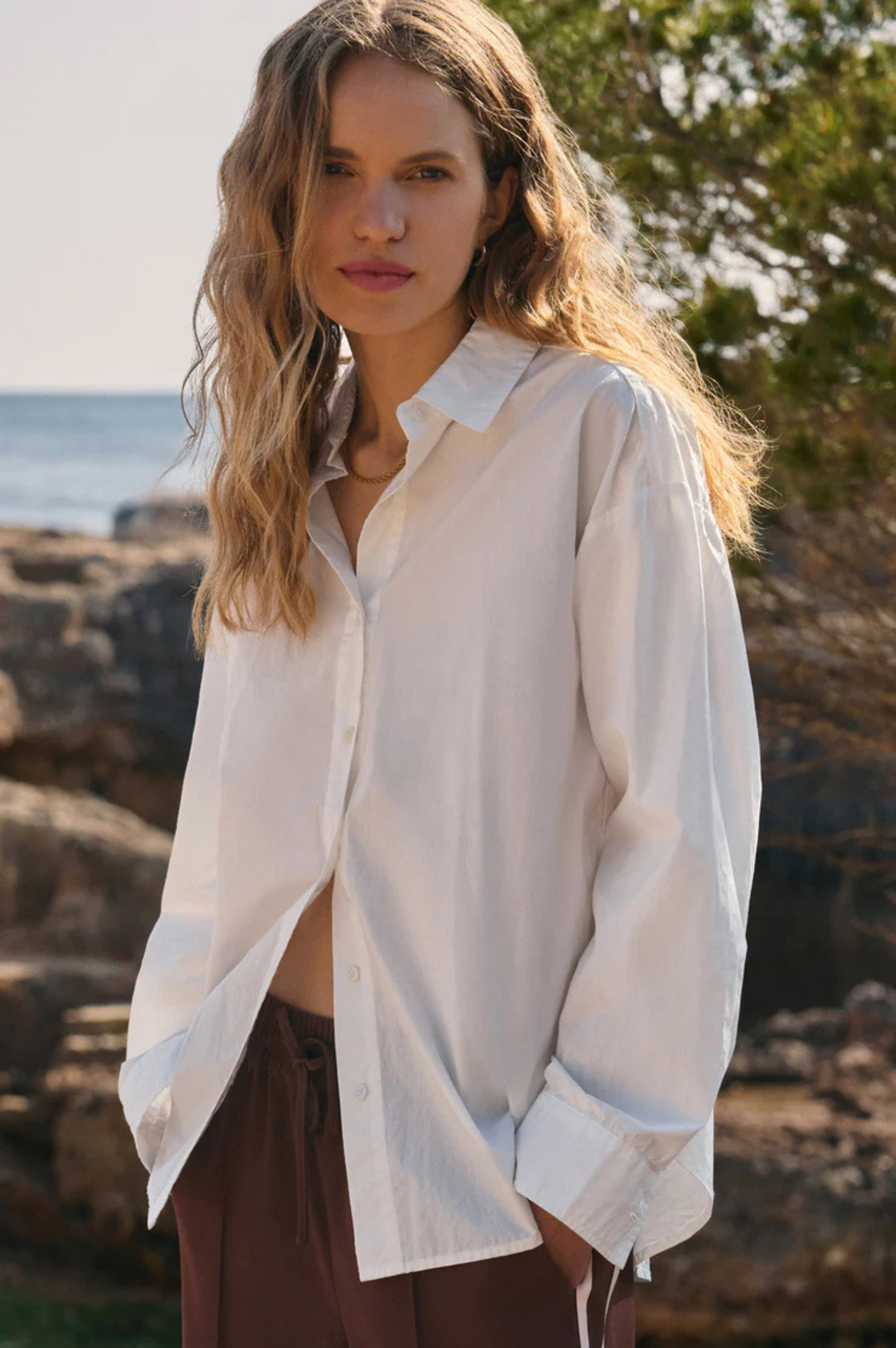 Elevated Poplin Button Up